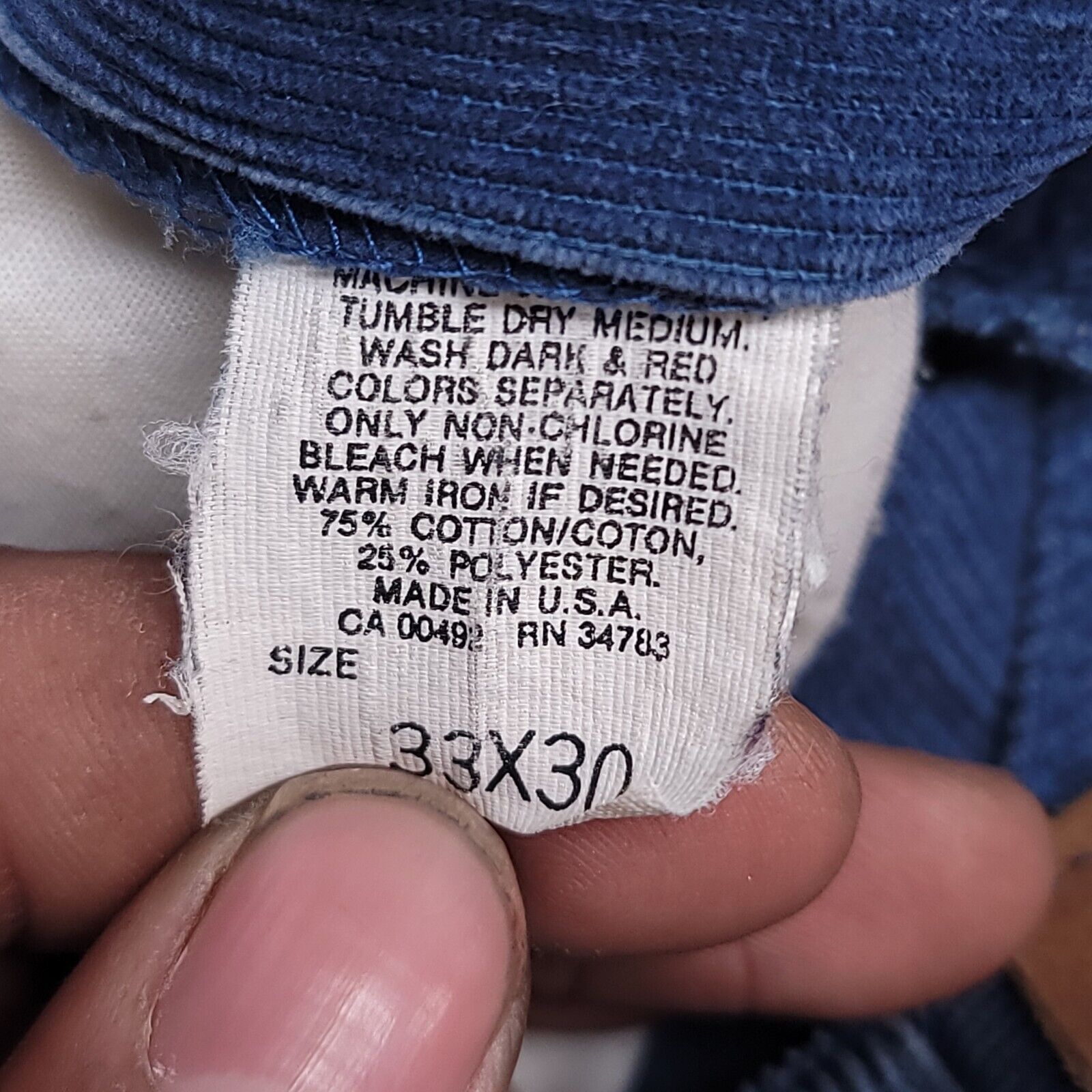 Lee Lee Casual Button Zip Medium Wash Jeans Mens Size 33x30 Blue Size US 33 - 3 Thumbnail