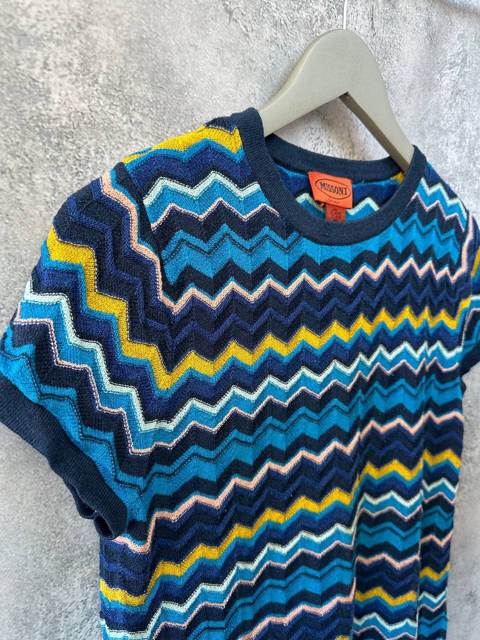 Designer Missoni for Target Tunic Zigzag Chevron Knit Short Sleeve Size M / US 6-8 / IT 42-44 - 4 Thumbnail