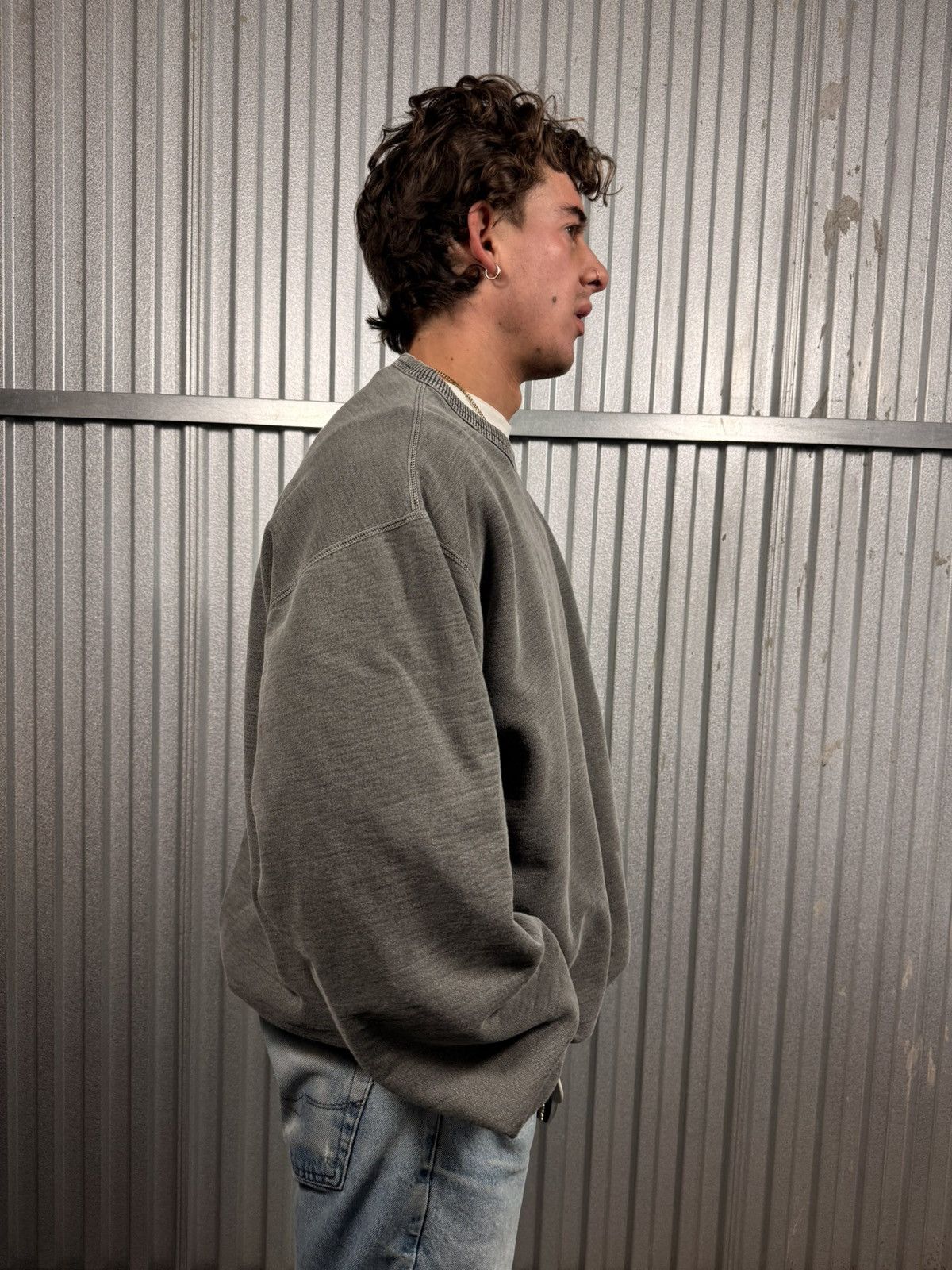 Windriver Vintage Wind River Ash Gray Faded Crewneck Size US XL / EU 56 / 4 - 4 Thumbnail