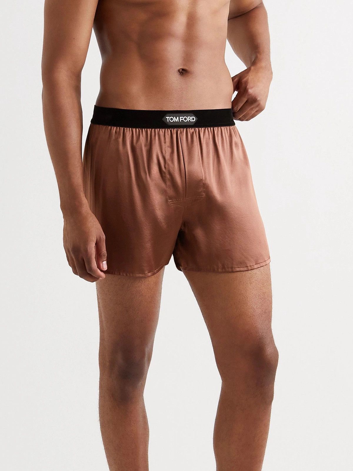 Tom Ford oc11z1025 Size: L / Midway Boxers in Chestnut Size ONE SIZE - 2 Thumbnail