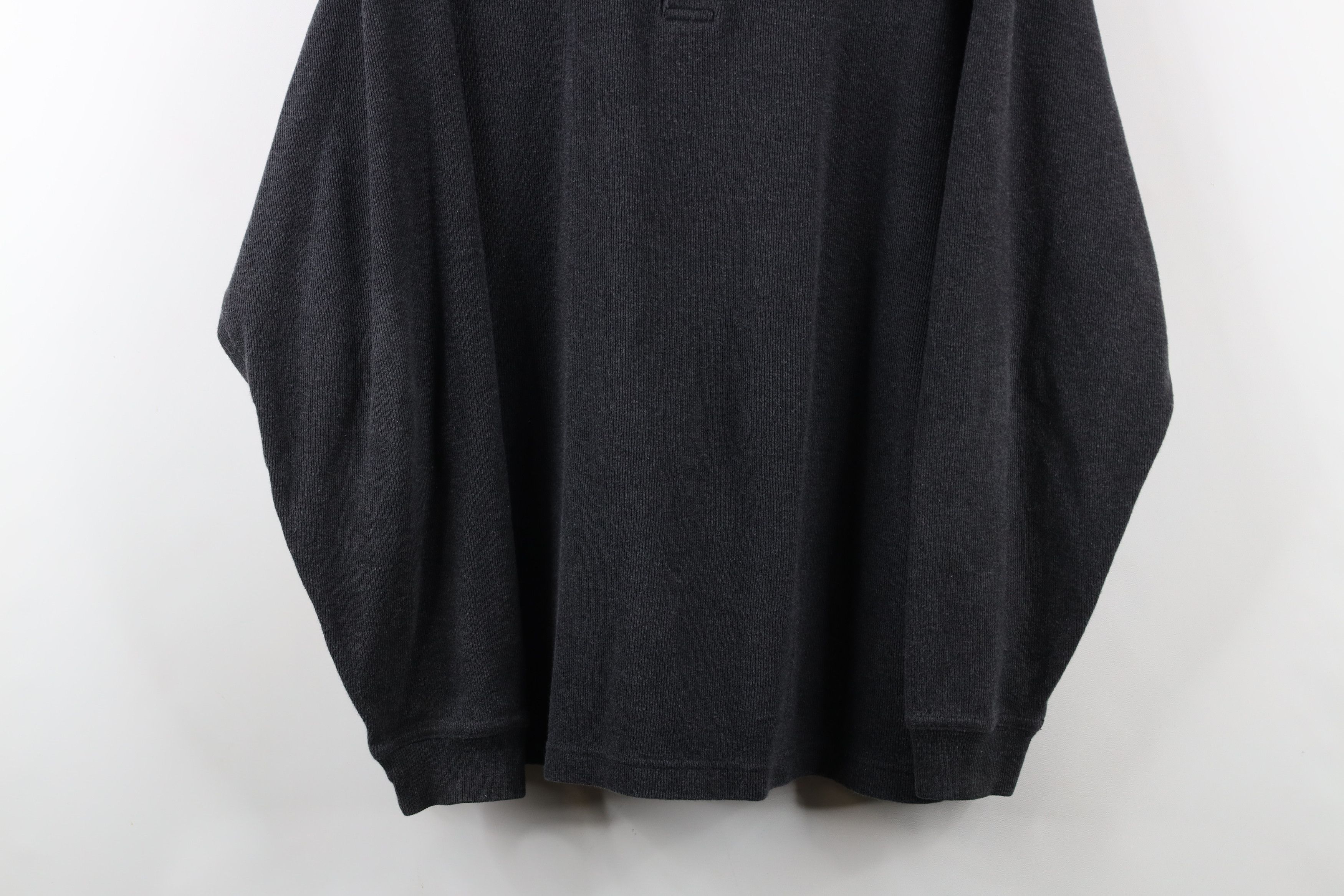 Vintage Vintage 90s Streetwear Heavy Ribbed Knit Long Sleeve Polo Size US M / EU 48-50 / 2 - 3 Thumbnail