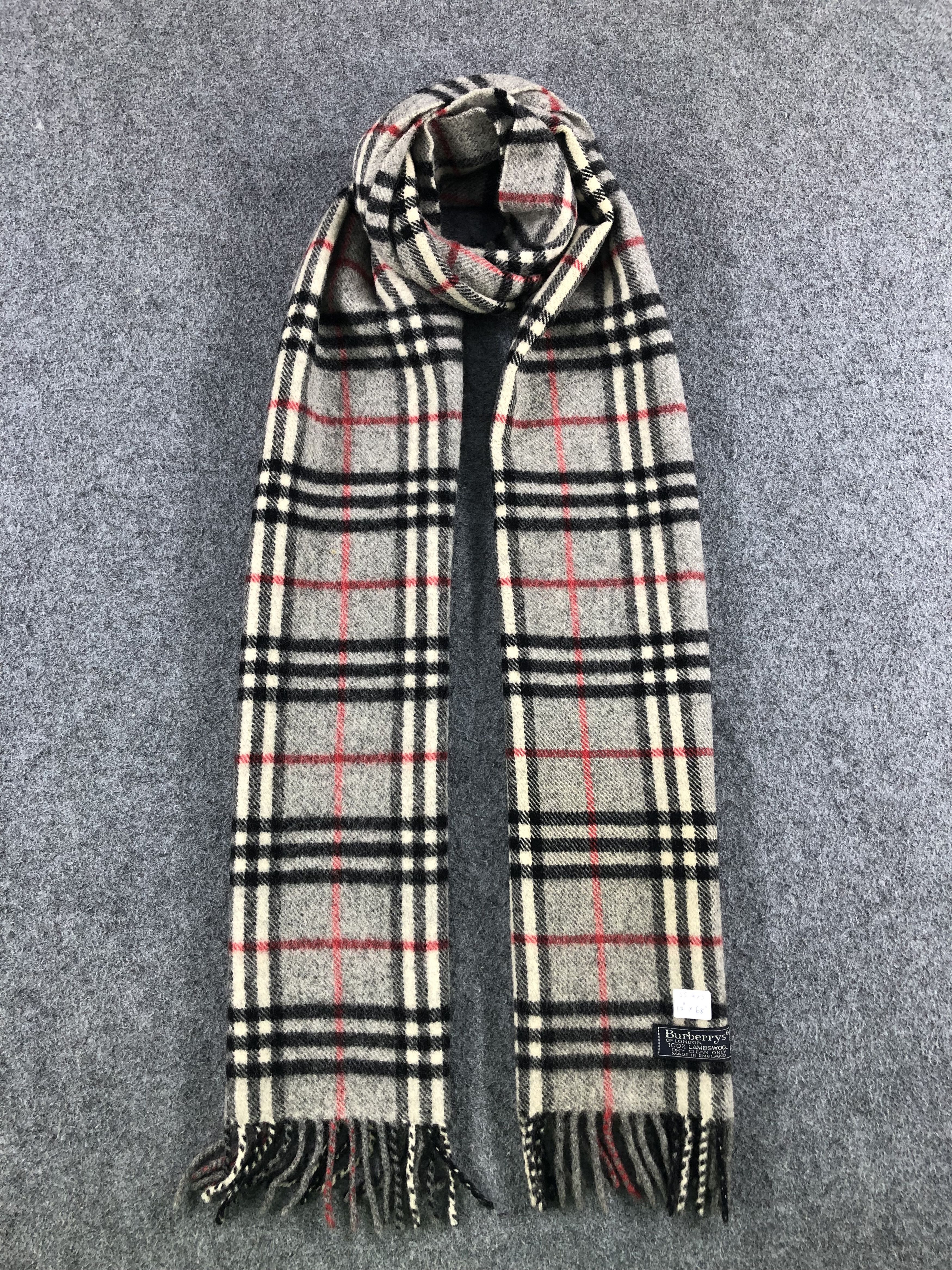 Burberry Burberrys Lambswool Scarf / Muffler / Neckwear Size ONE SIZE - 1 Thumbnail