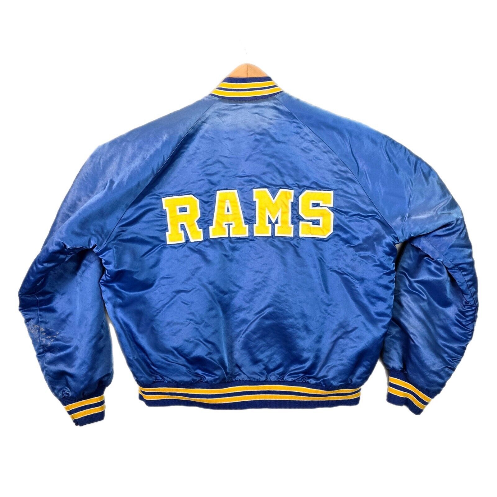 Chalk Line Vintage 80s Chalk Line Los Angeles Rams Bomber Jacket XL Size US XL / EU 56 / 4 - 1 Thumbnail