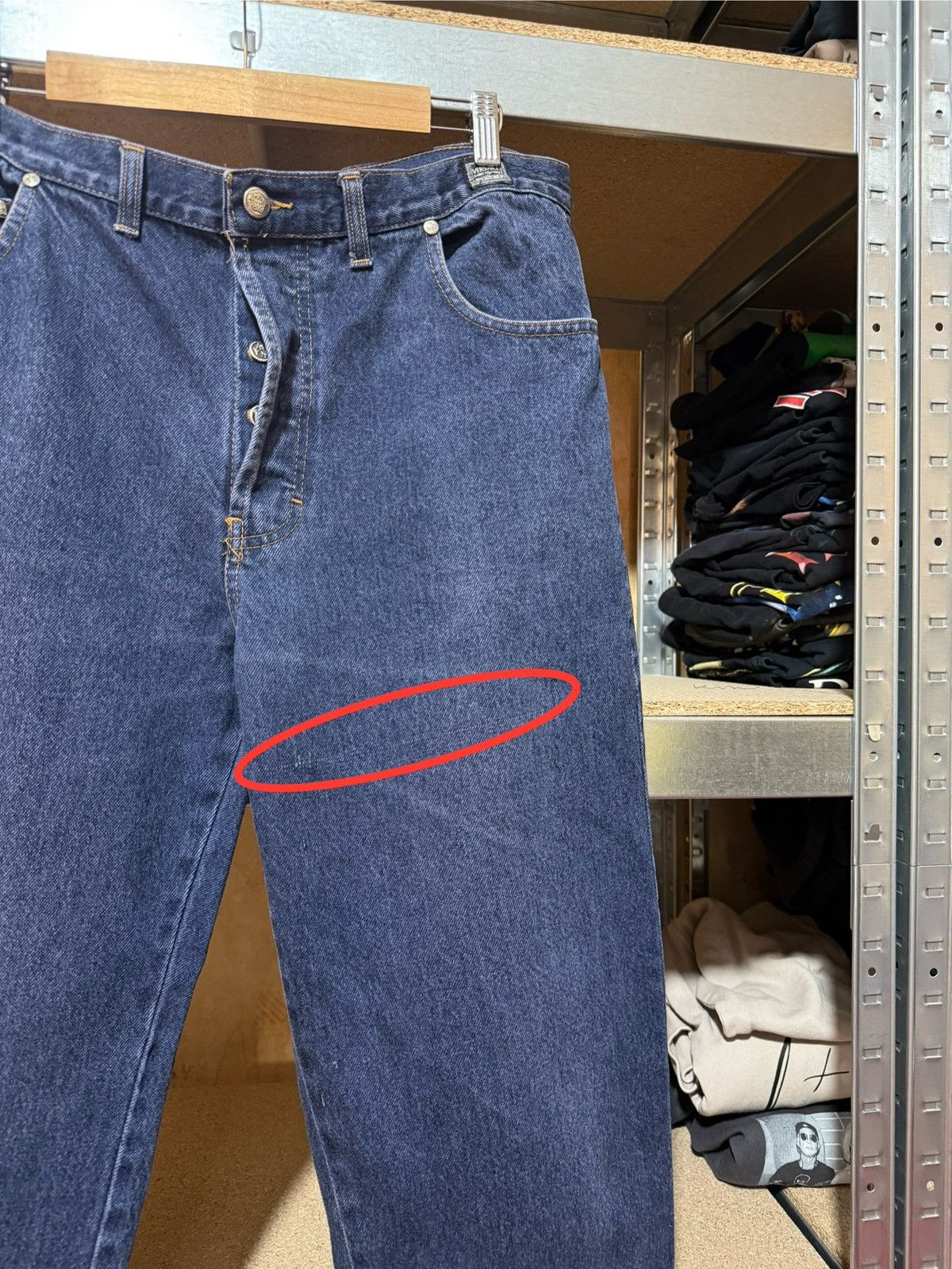 Versace × Versace Jeans Couture × Versus Versace Vintage 90s Luxury Versace Jeans Couture Denim Pants Size US 34 / EU 50 - 11 Thumbnail