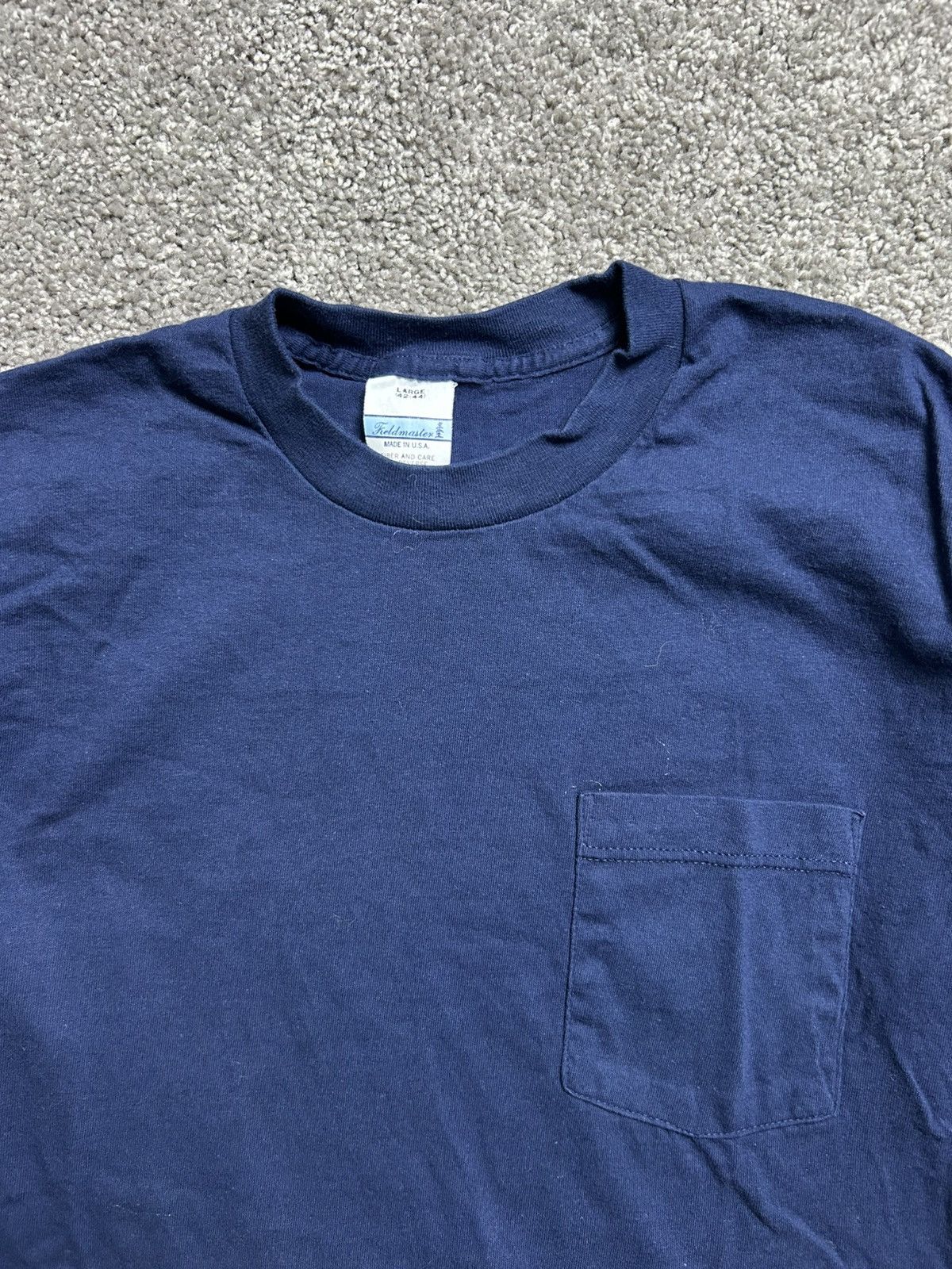 Vintage Vintage 70s/80s Sears Fieldmaster Blank Pocket Tee USA Size US L / EU 52-54 / 3 - 3 Thumbnail