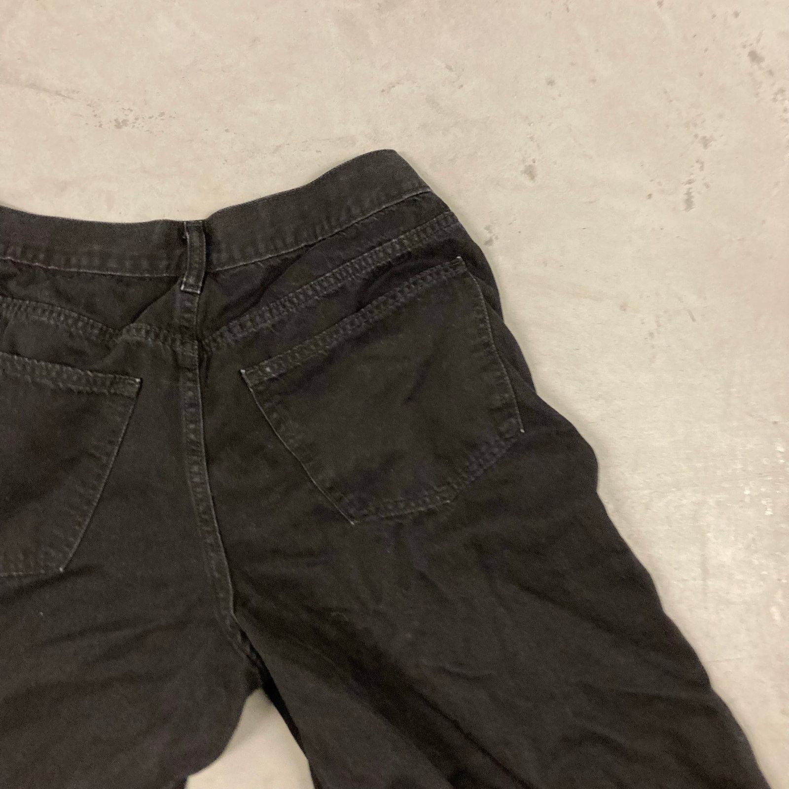 Vintage Y2K Black baggy jeans 32x30 Size 32" / US 10 / IT 46 - 4 Thumbnail