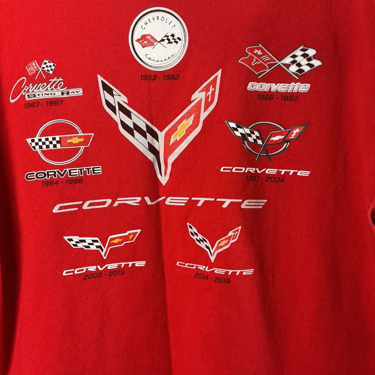 Other Chevrolet Corvette TShirt Red GM Licensed Logo Front Back XL Size US XL / EU 56 / 4 - 5 Thumbnail