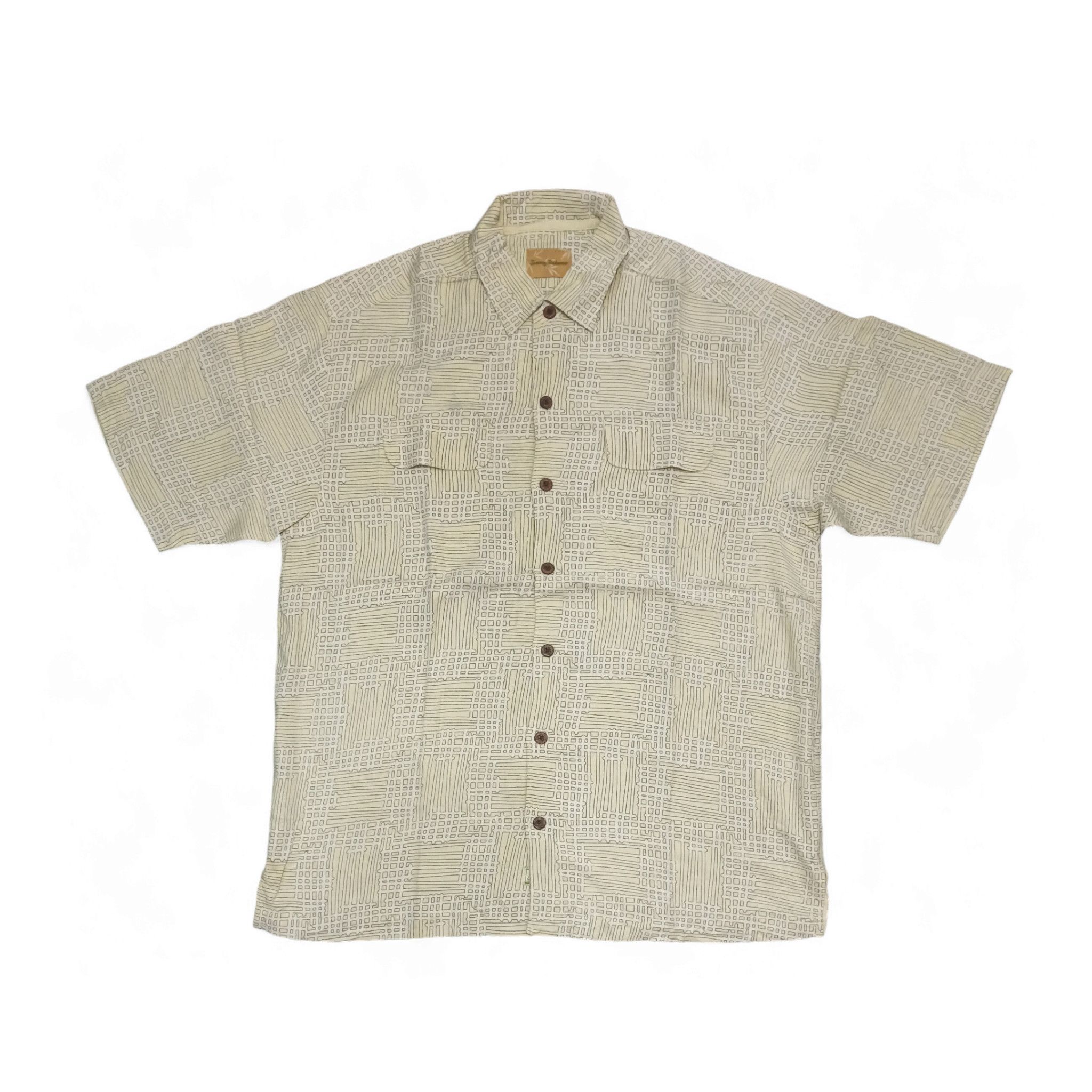 Tommy Bahama Tommy Bahama Striped Pattern Silk Hawaiian Shirt Medium Size US M / EU 48-50 / 2 - 1 Thumbnail