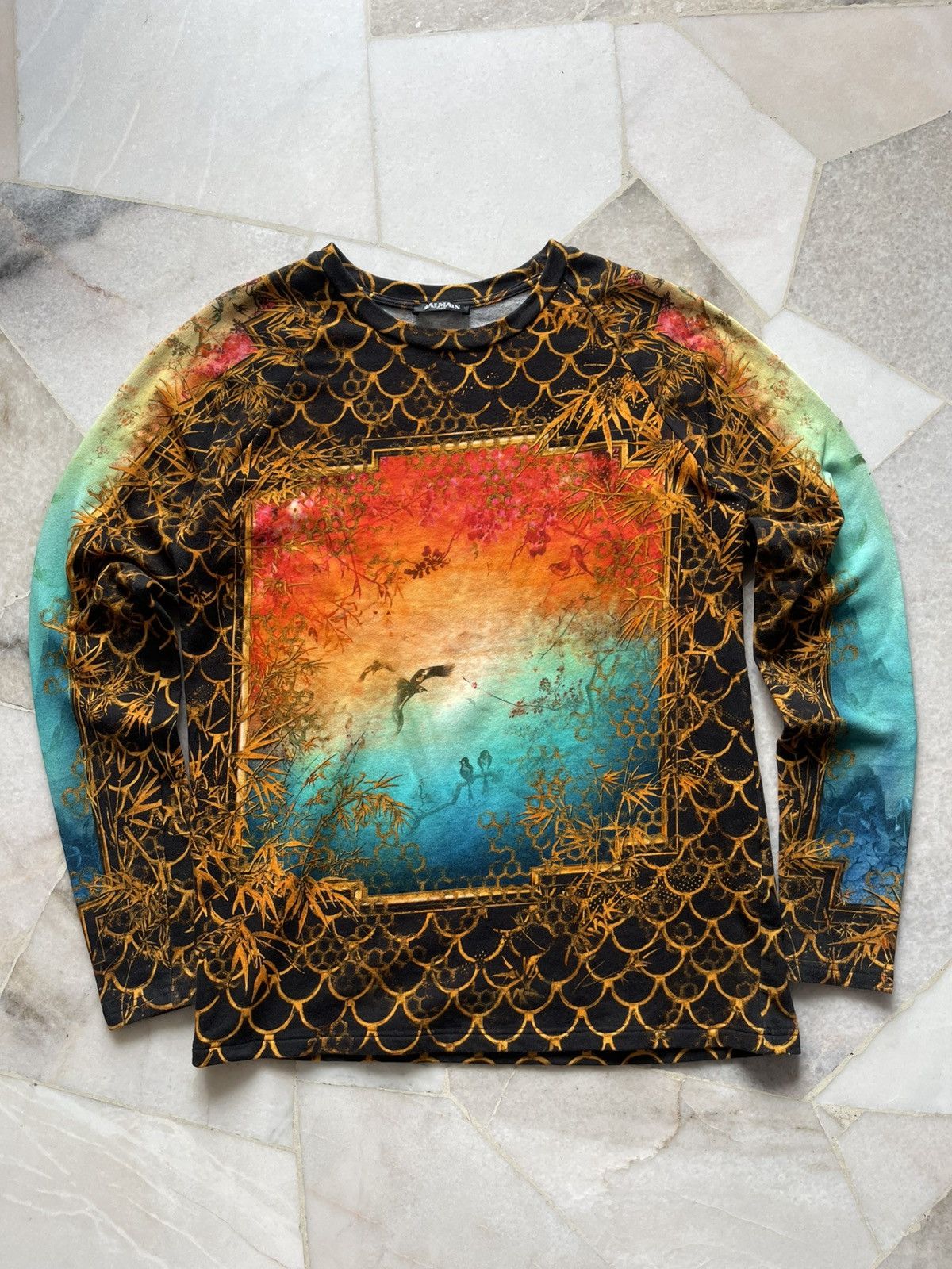 Balmain Balmain Oriental Print Long Sleeve A2 Size US M / EU 48-50 / 2 - 3 Thumbnail