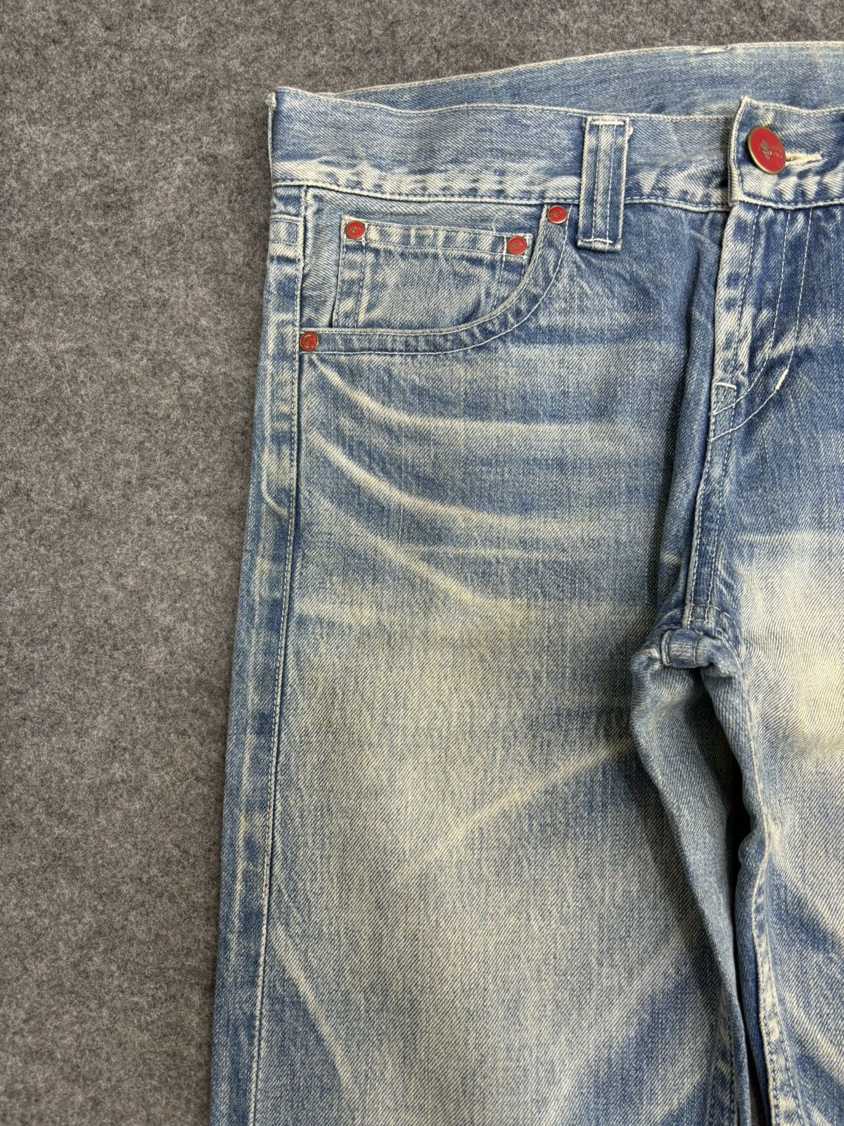 Japanese Brand 💥Archival💥Insane Style Bagarch Selvedge Slim Denim F548 Size US 33 - 4 Thumbnail