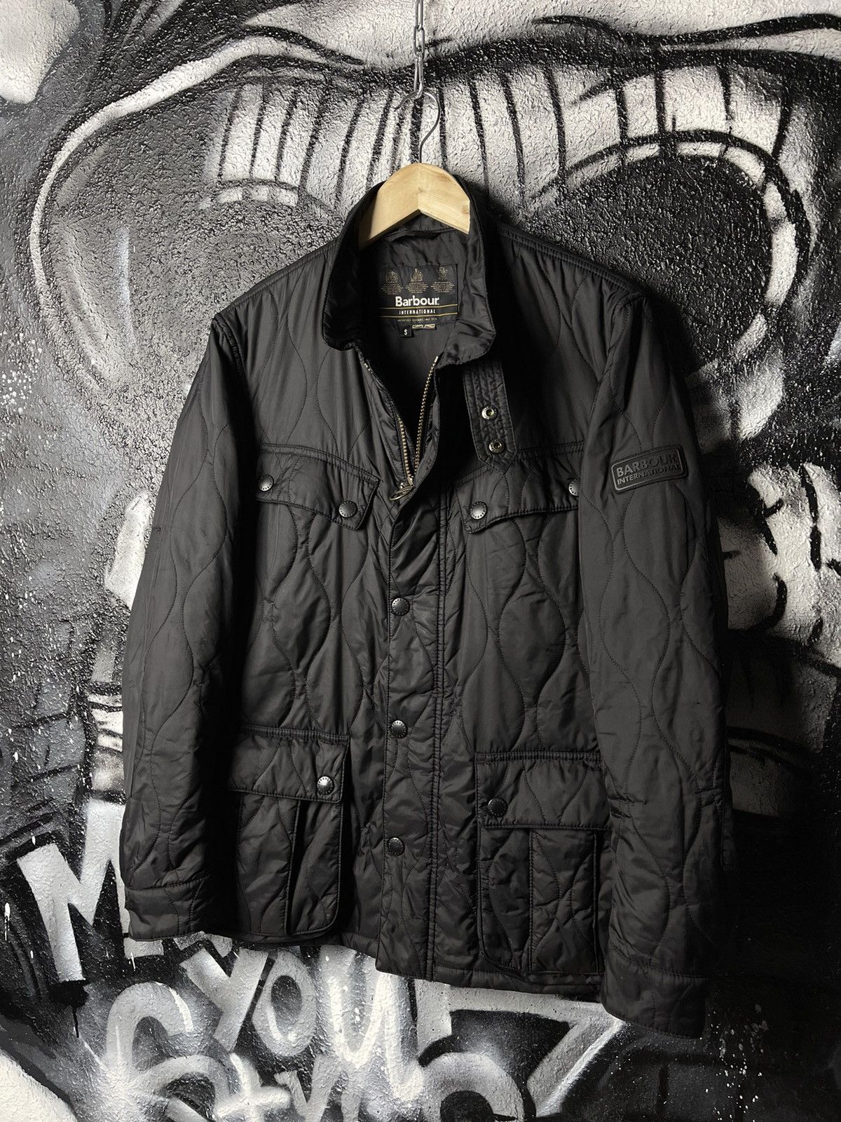 Barbour × Vintage Barbour International Ariel Track Quilt Jacket Men’s Size S Size US S / EU 44-46 / 1 - 1 Thumbnail