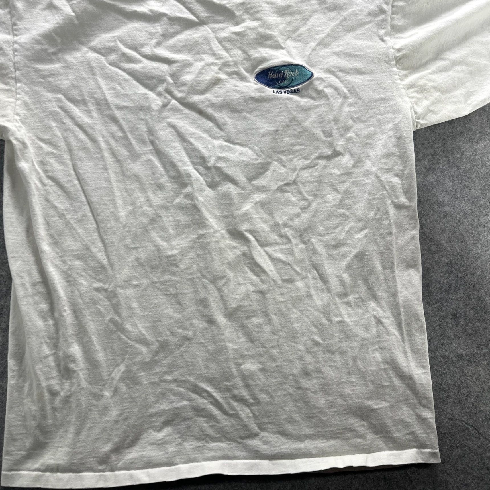 Hard Rock Cafe VINTAGE Hard Rock Cafe Las Vegas Shirt Mens Large White Graphic Print Crew Neck Short Sleeve USA 90s Size US L / EU 52-54 / 3 - 4 Thumbnail
