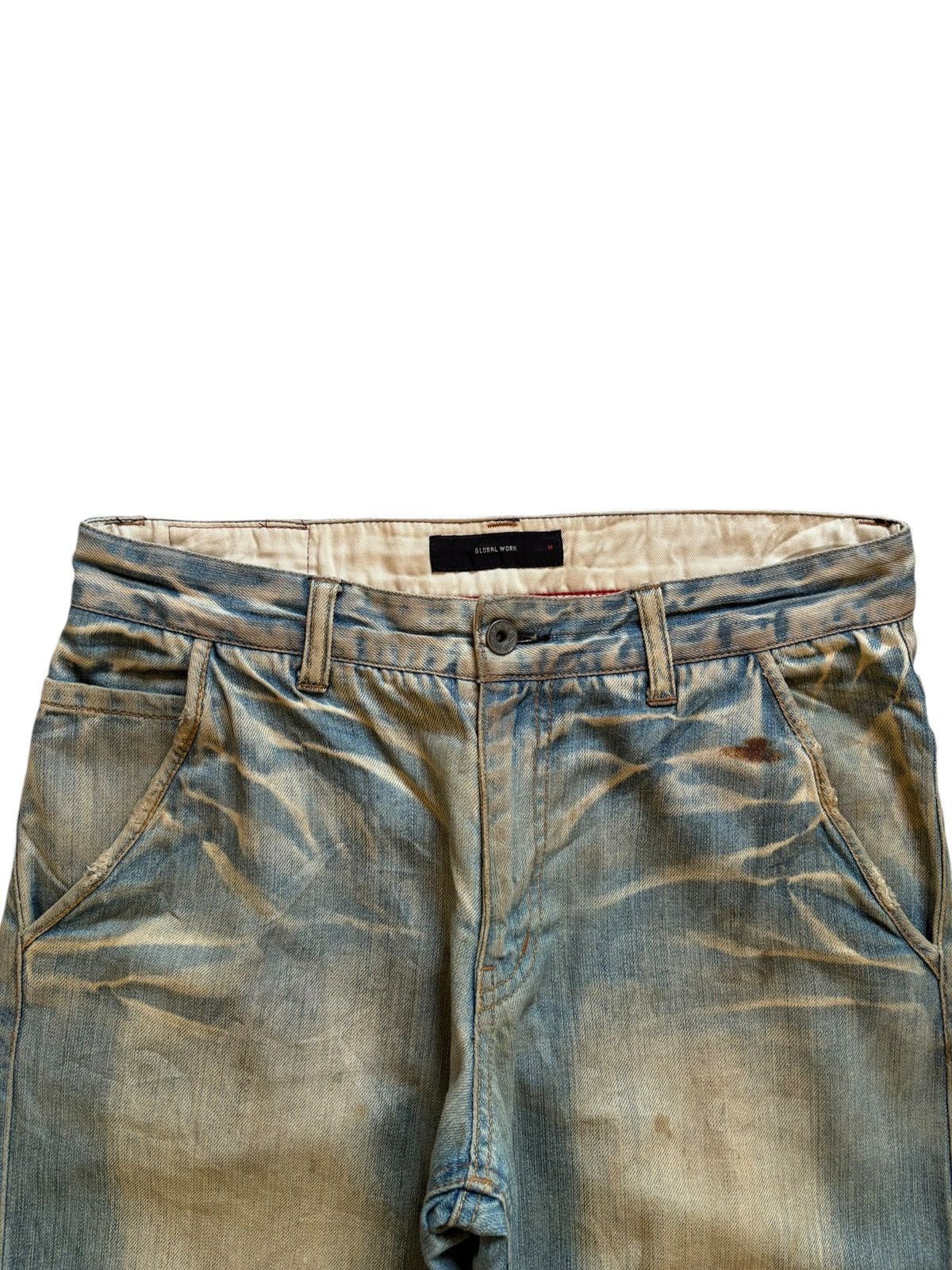 Japanese Brand Vintage Japanese Brand Bleached Rusty Wash Baggy Jeans Size US 32 / EU 48 - 4 Thumbnail