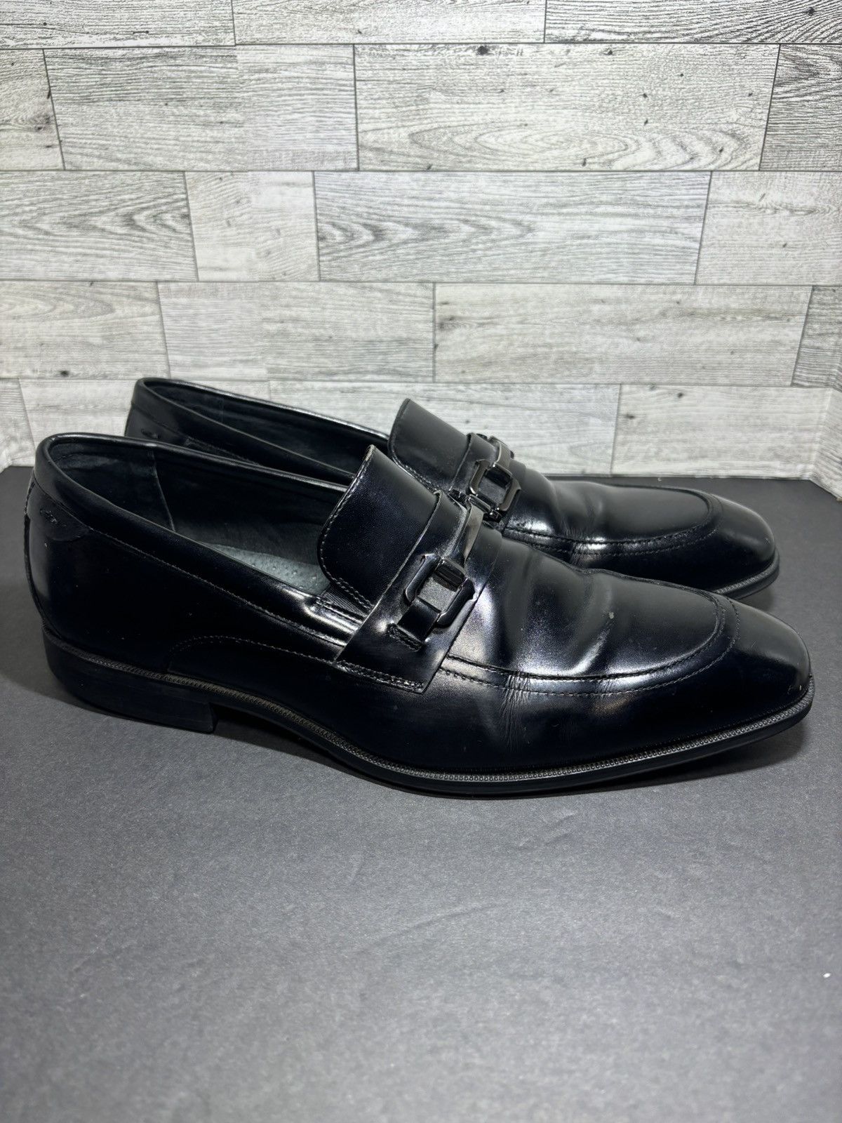 Stacy top Adams Durand Leather Penny Loafer Shoes Mens 7.5M