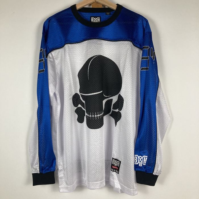 Supreme mesh moto jersey white l large fw23 2023 | Grailed