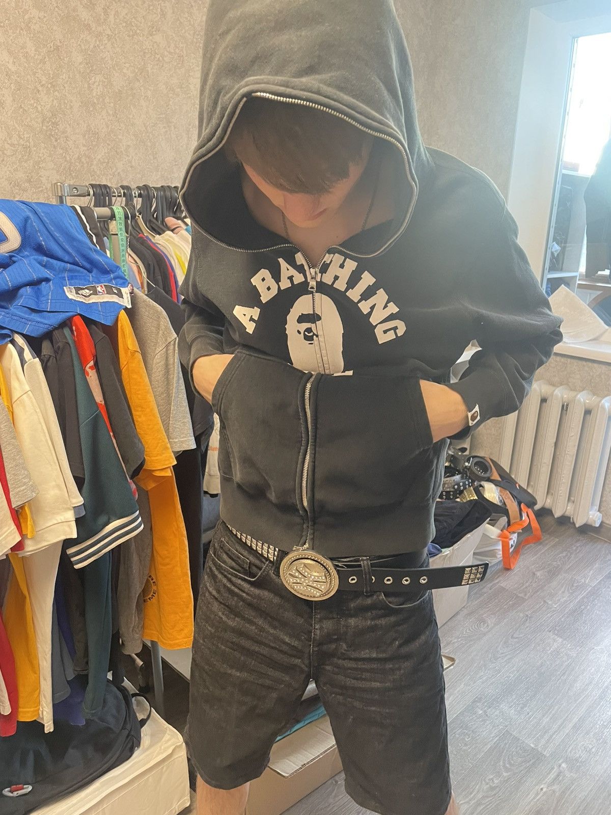 New York Yankees New York Yankees Pyramid Belt Spinner Big Buckle Rhinestone Size ONE SIZE - 3 Thumbnail