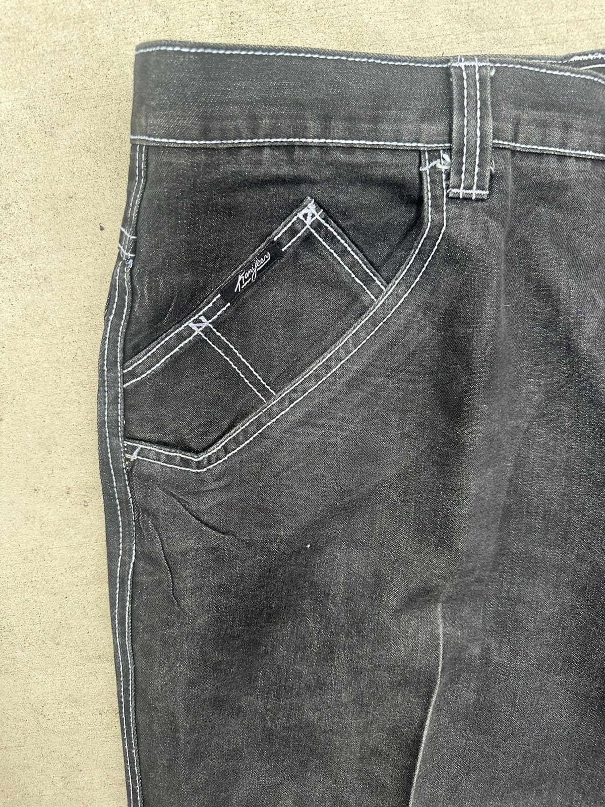Karl Kani × Vintage Vintage Karl Kani Jeans Men 40x34 Black Hip Hop Baggy Loose Size US 40 / EU 56 - 4 Thumbnail
