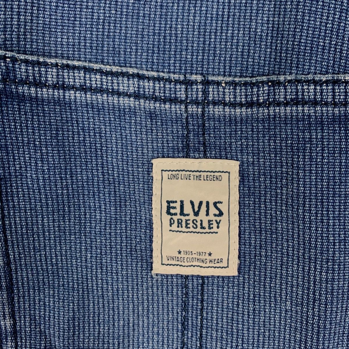 Vintage ELVIS PRESLEY 4 POCKET CHORE DENIM JACKET #0567-C26 Size US L / EU 52-54 / 3 - 15 Thumbnail