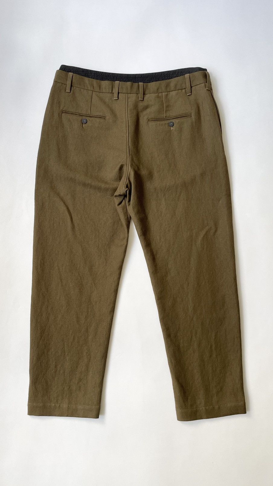 Ann Demeulemeester Moss Green Wool Utility Trousers Size US 36 / EU 52 - 10 Thumbnail