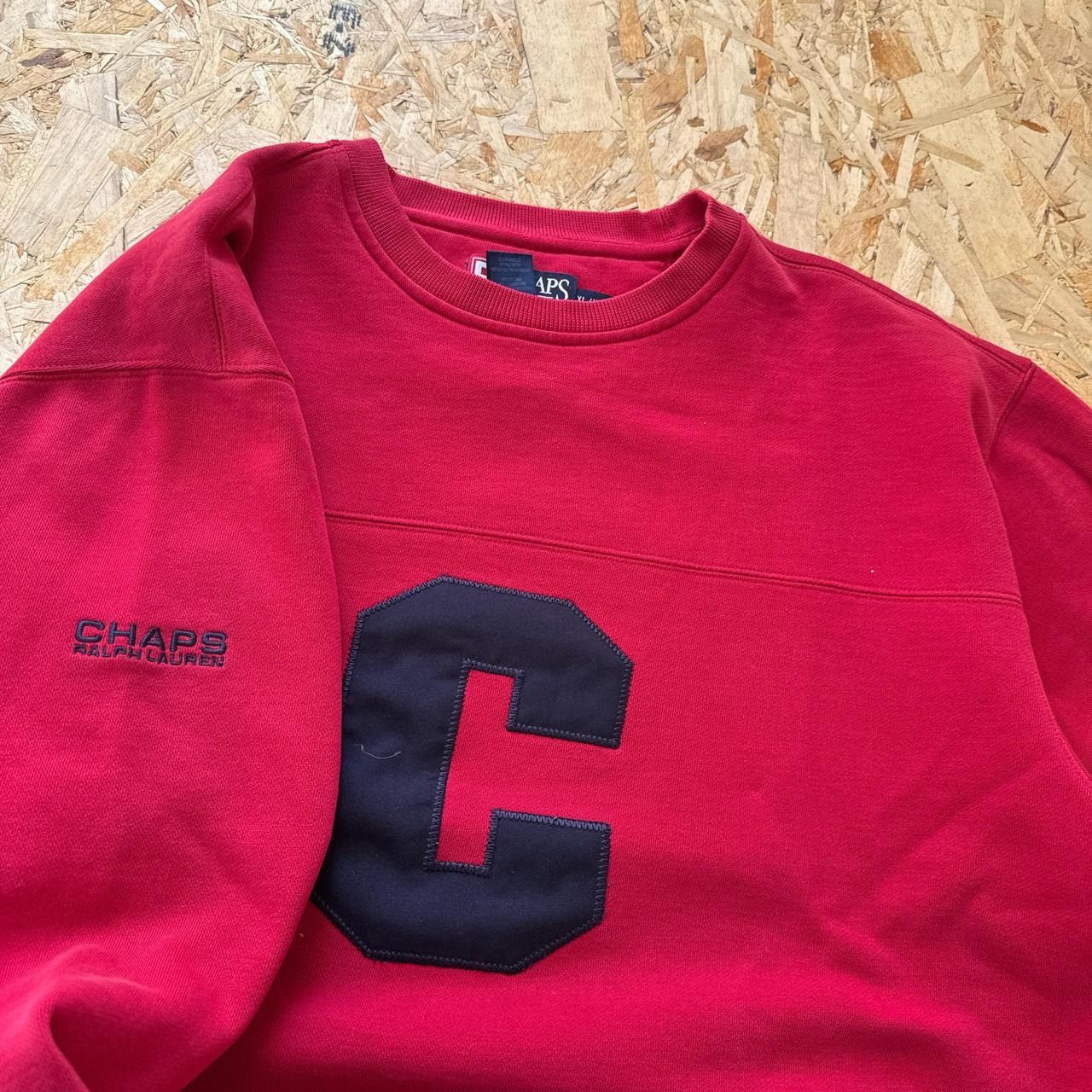 Polo Ralph Lauren × Vintage Vintage 90s Chaps Ralph Lauren Sweatshirt Size US XL / EU 56 / 4 - 3 Thumbnail