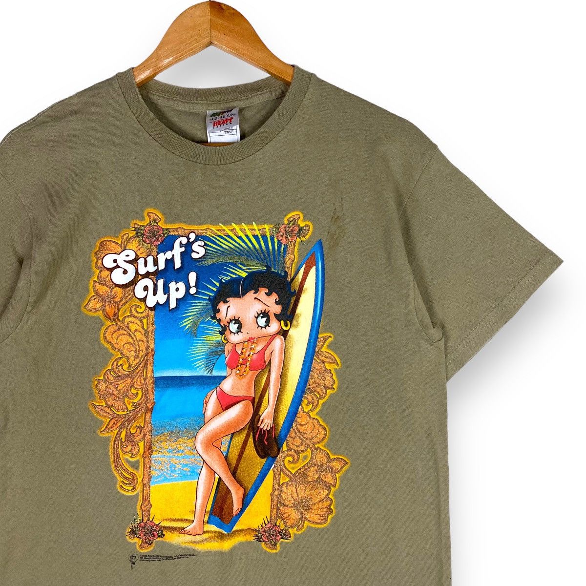 Vintage Vintage 00's BETTY BOOP Surf's Up Cartoon Graphic Tee Size US M / EU 48-50 / 2 - 2 Thumbnail