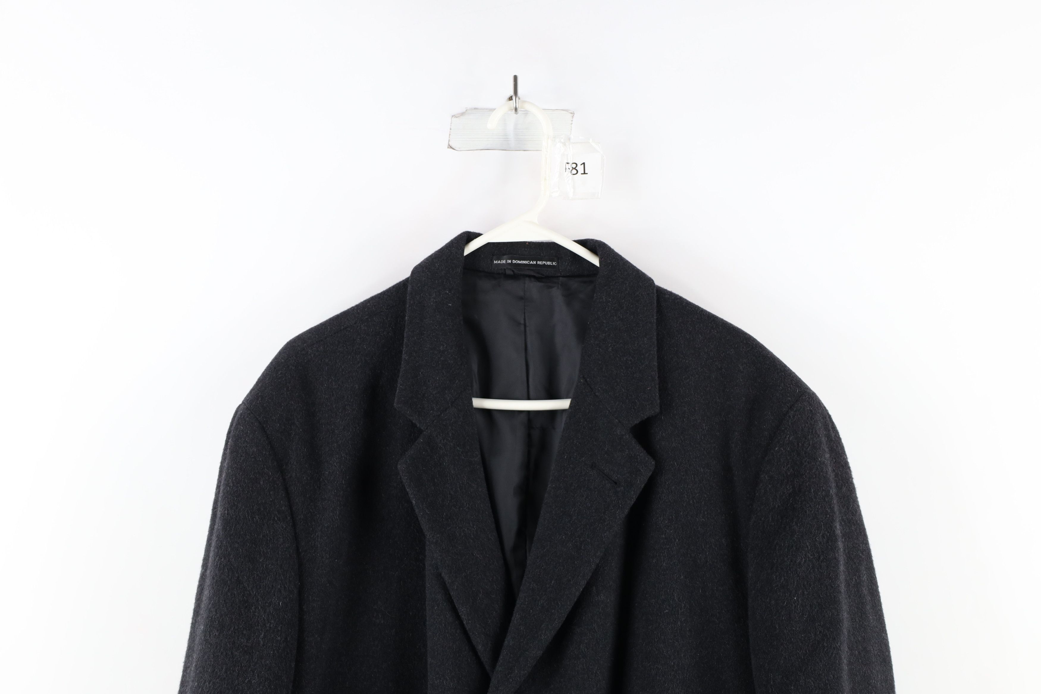 Ralph Lauren × Vintage Vintage 90s Ralph Lauren Overcoat Jacket Charcoal Gray Size US XXL / EU 58 / 5 - 2 Thumbnail
