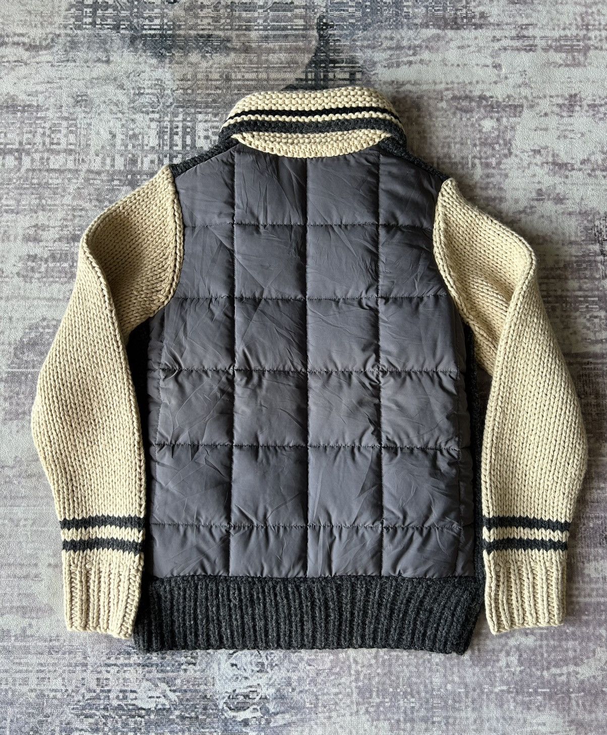 291295=Homme 291295 Homme Puffer Wool Jacket Size US S / EU 44-46 / 1 - 2 Thumbnail
