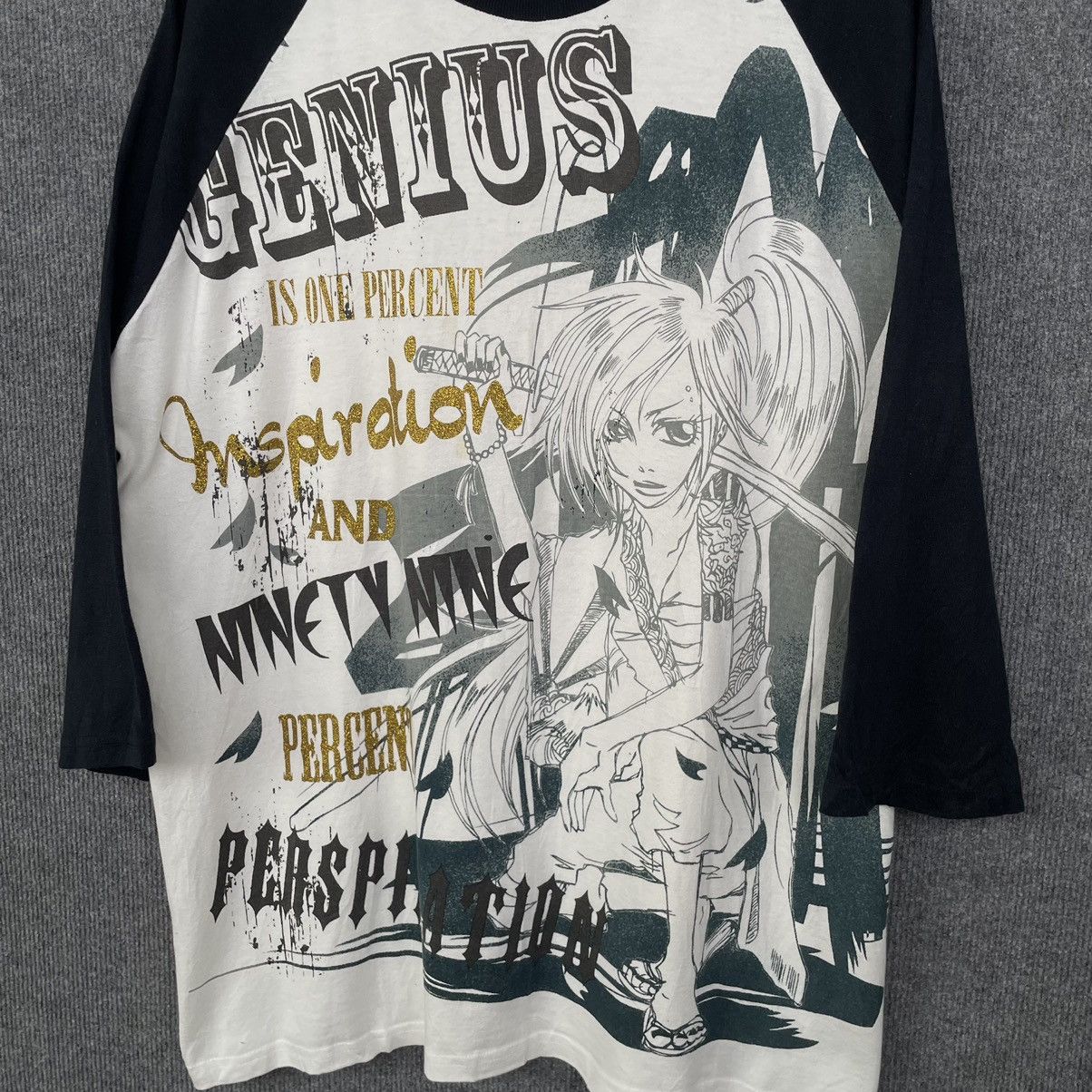 Affliction × JNCO × Japanese Brand Y2K Strange Heaven Jnco Southpole Style Hip Hop Style 3QR Te Size US XXL / EU 58 / 5 - 2 Thumbnail