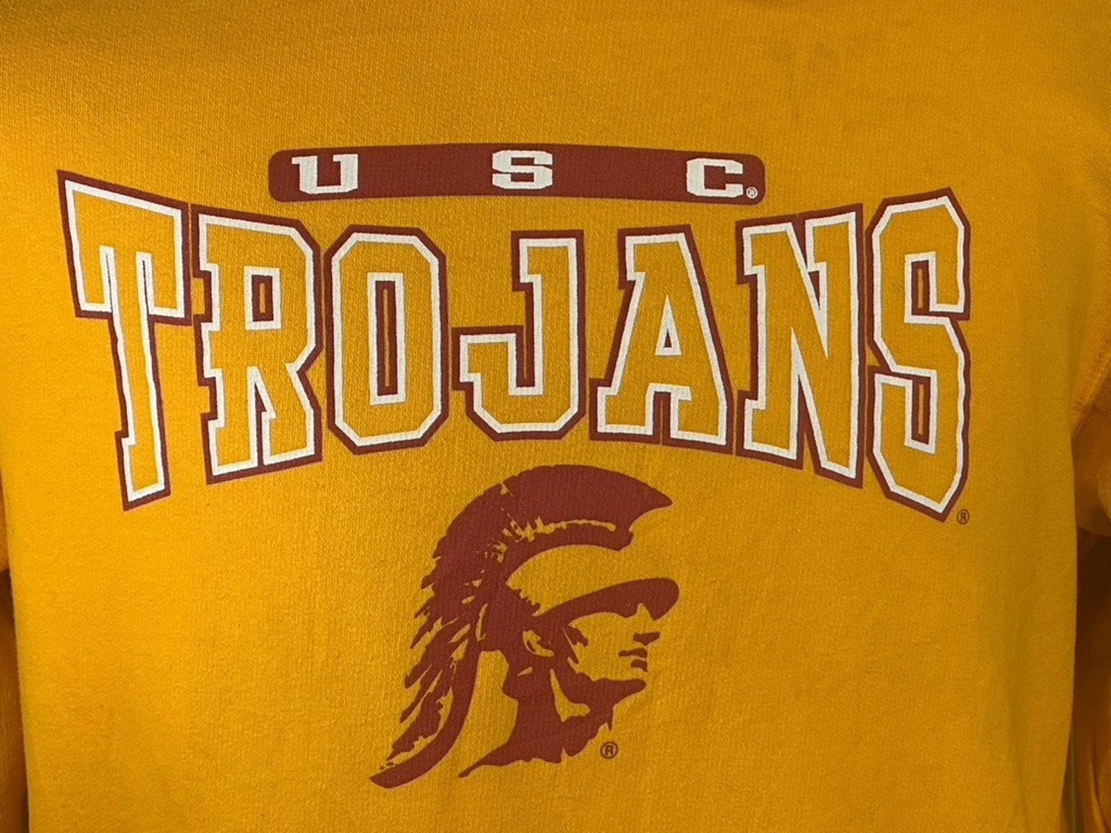 Pro Player USC Trojans Graphic Long Sleeve Knit Hoodie Yellow Medium Size ONE SIZE - 4 Thumbnail