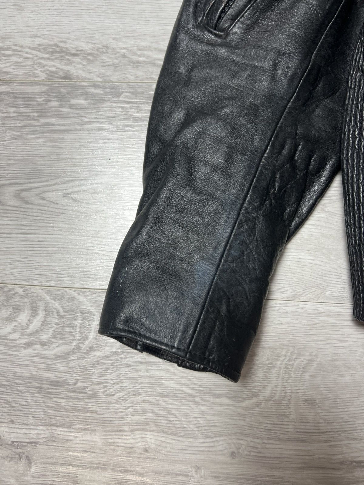 Genuine Leather Vintage Heavyweight Biker Motorcycle Leather Jacket Racing Size US M / EU 48-50 / 2 - 5 Thumbnail
