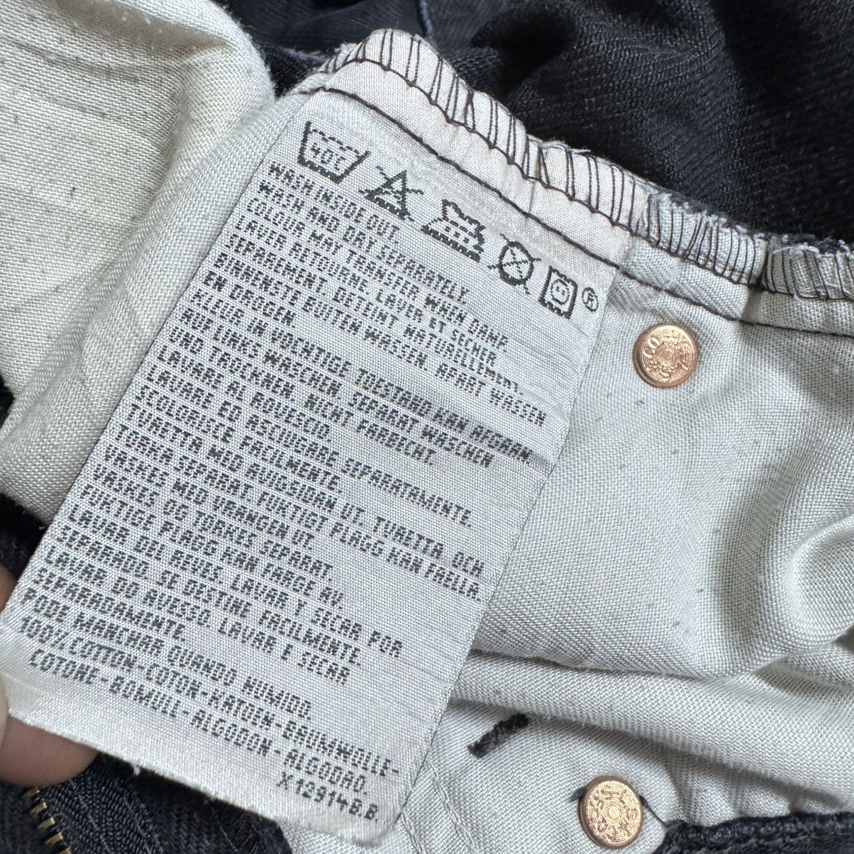 Levi's Vintage Levis 613 Black Denim Jeans Orangetab Size US 31 - 12 Thumbnail