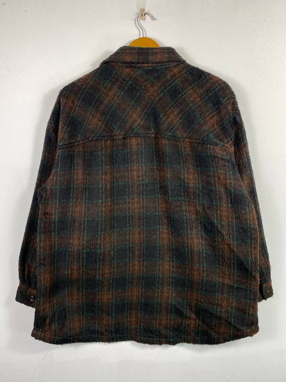 Japanese Brand niko and japanese brand shadow plaid wool jacket Size US XXL / EU 58 / 5 - 9 Thumbnail