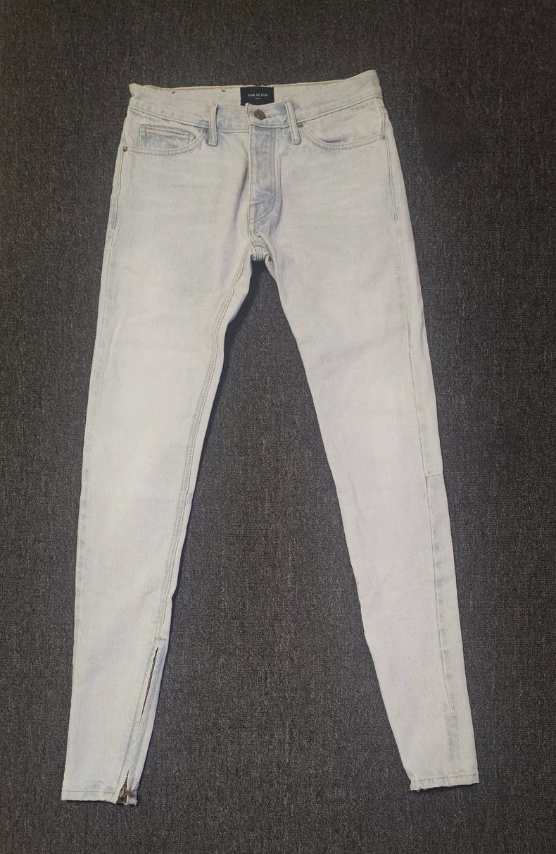 Fear of God Fear of God Light Blue Denim Jeans-yf Size US 30 / EU 46 - 1 Thumbnail