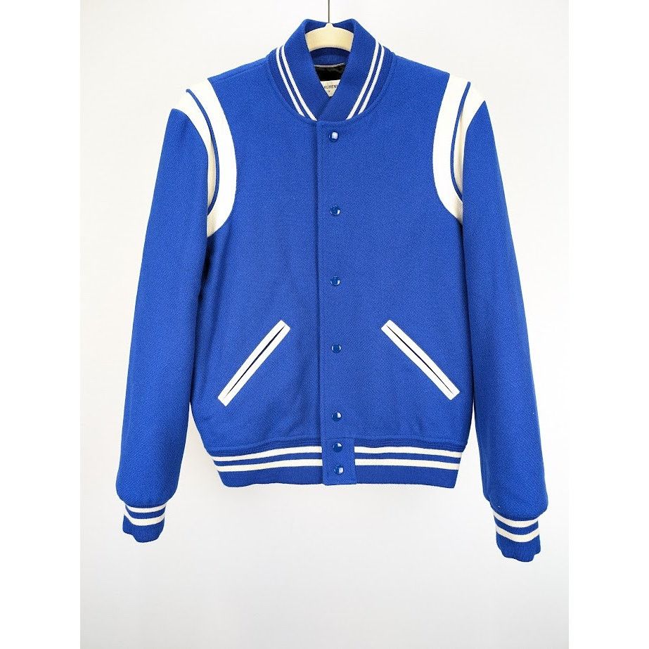 Saint Laurent Paris o1rshd1 Teddy Jacket in Blue Size US S / EU 44-46 / 1 - 3 Thumbnail