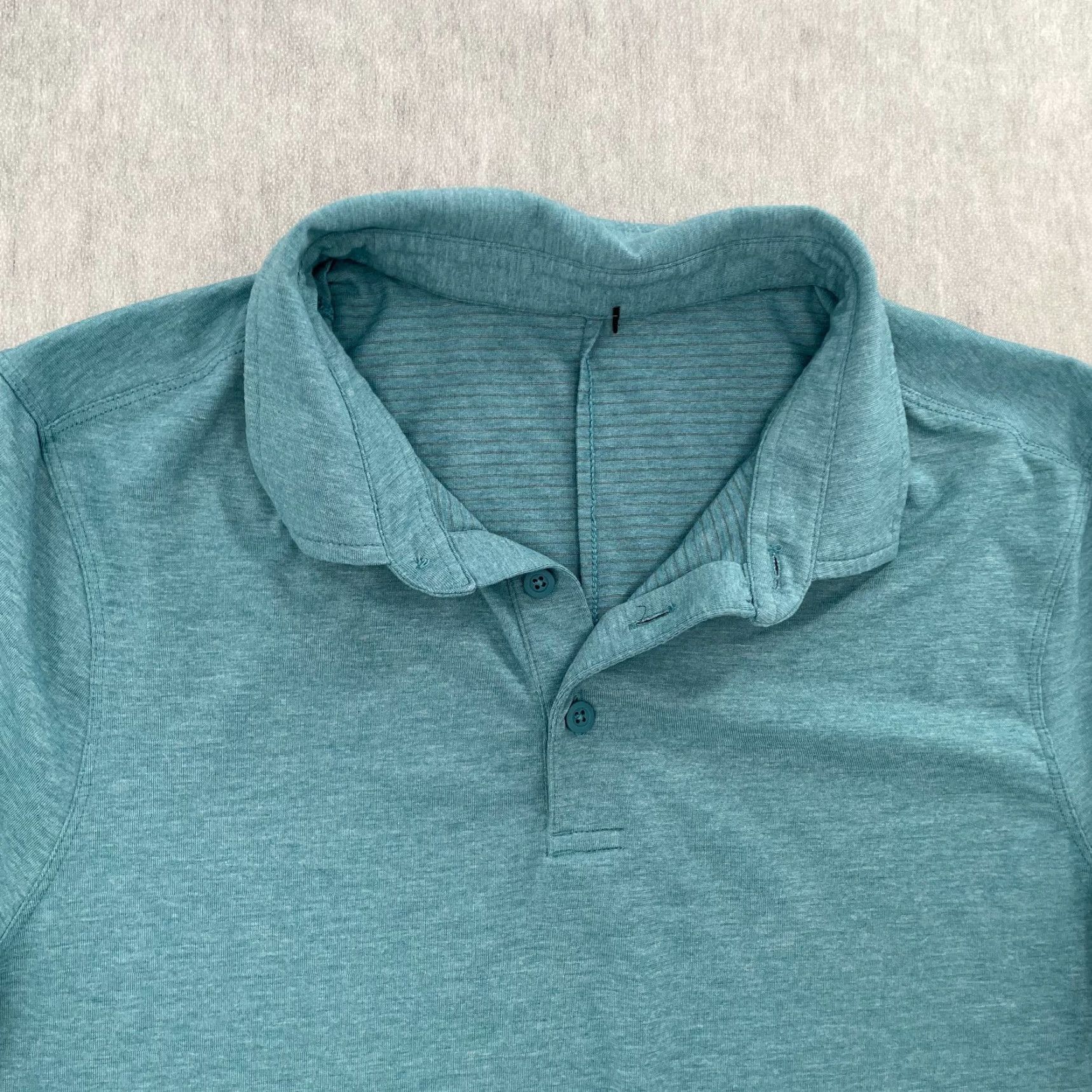 Lululemon VINTAGE Lululemon Polo Shirt Adult Medium Short Sleeve Activewear Men Blue Tech 90s Size US M / EU 48-50 / 2 - 3 Thumbnail