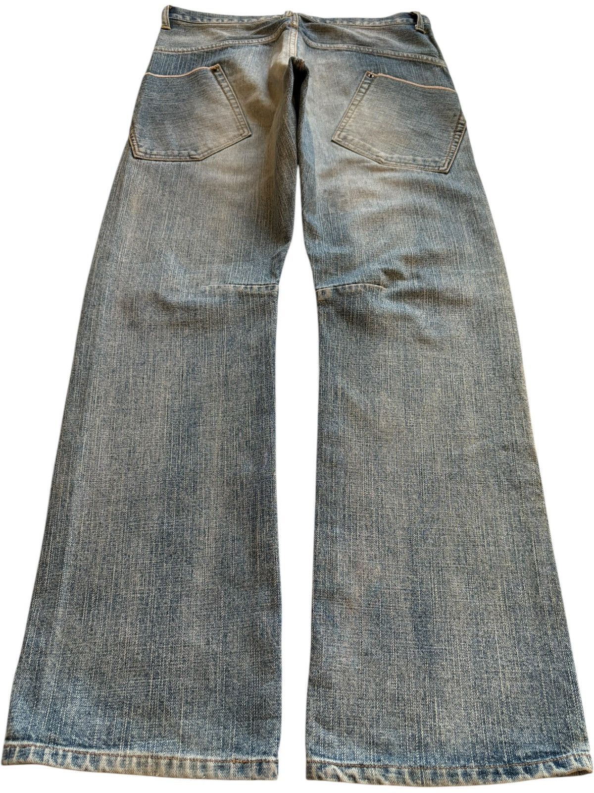 Japanese Brand Vintage Japanese Brand Selvedge Mud Wash Loose Jeans Size US 32 / EU 48 - 3 Thumbnail