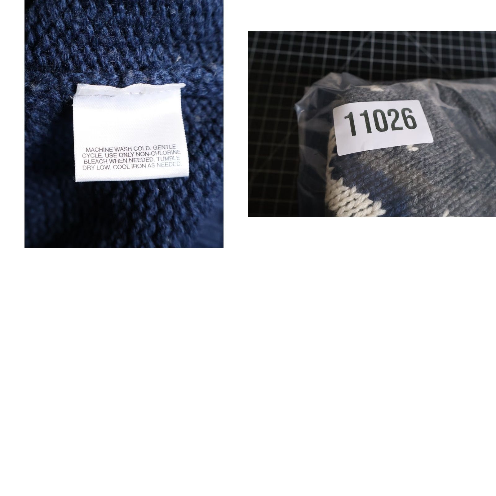 Route 66 VINTAGE Route 66 Sweater Geometric Crew Neck Knit Heavyweight Wool Blend Blue Large Mens Size US L / EU 52-54 / 3 - 9 Thumbnail