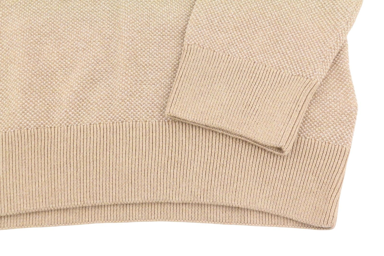 Gant MULTI TEXTURE C-NECK L Khaki Melange Beige Jumper 87319 Size US L / EU 52-54 / 3 - 6 Thumbnail