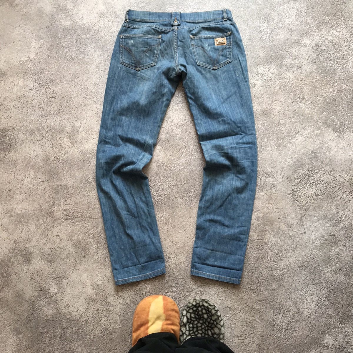 Vintage Vintage 90s Dolce Gabbana Distressed Baggy Jeans Grunge 26 Size 26" / US 2 / IT 38 - 6 Thumbnail