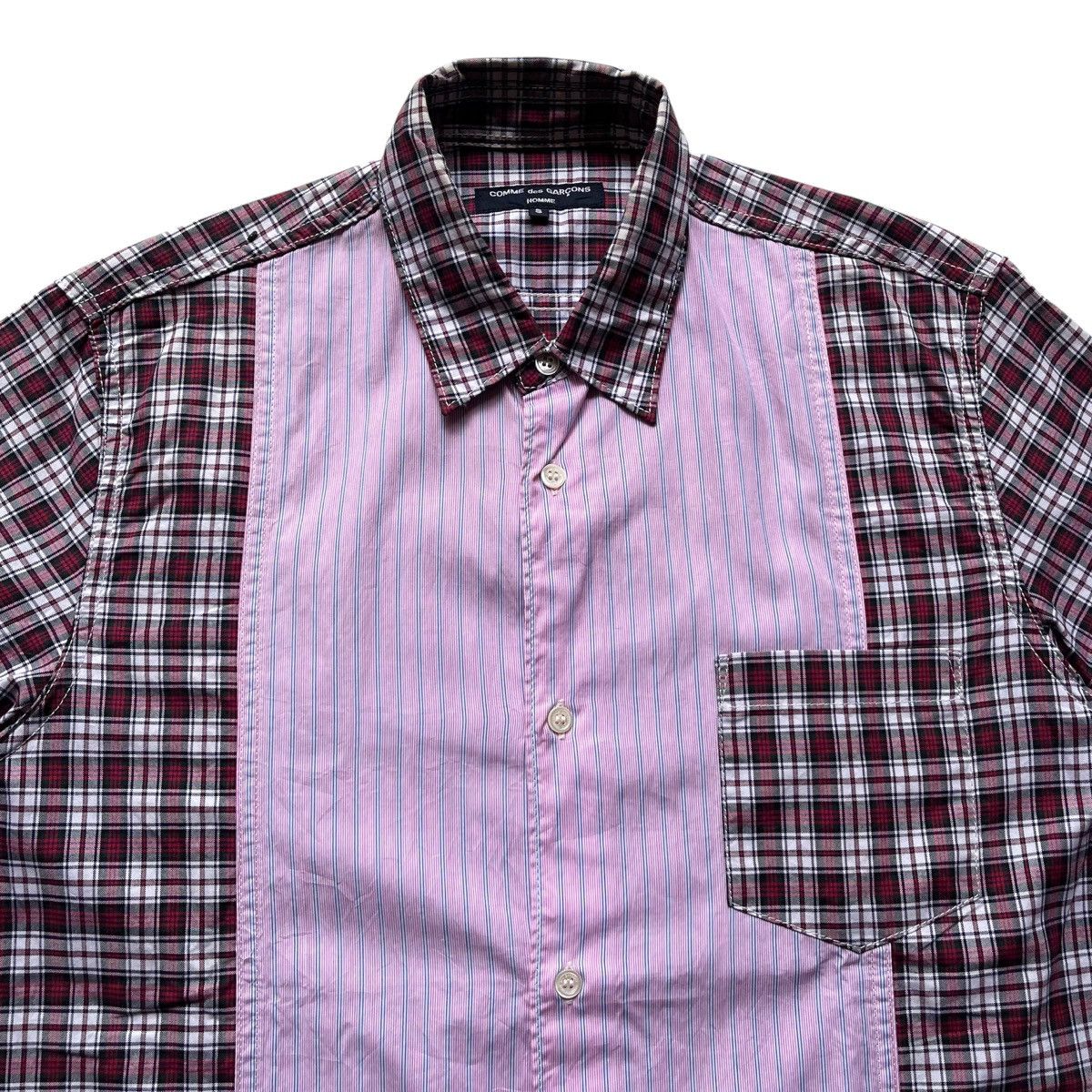 Comme des Garcons × Comme des Garcons Homme × Comme des Garcons Homme Deux SS18 Comme des Garcons Homme Reworked Plaid Hybird Shirt Size US S / EU 44-46 / 1 - 4 Thumbnail
