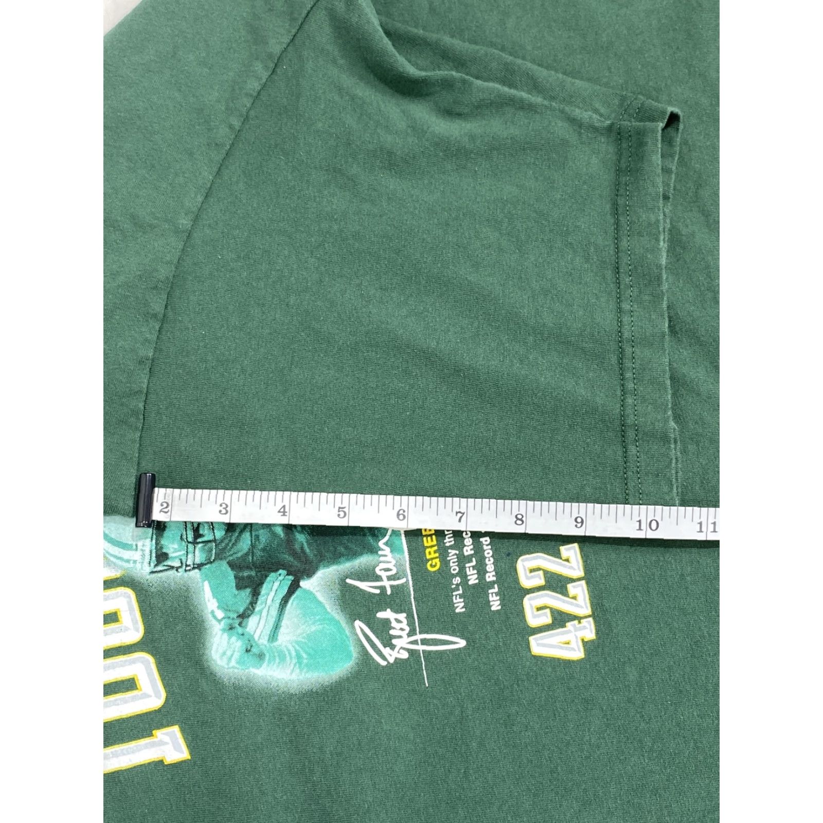 Reebok VINTAGE Reebok Green Bay Packers T Shirt Mens XL Green Brett Favre #4 NFL Touchdown Record 90s Football Tee Size US L / EU 52-54 / 3 - 7 Thumbnail
