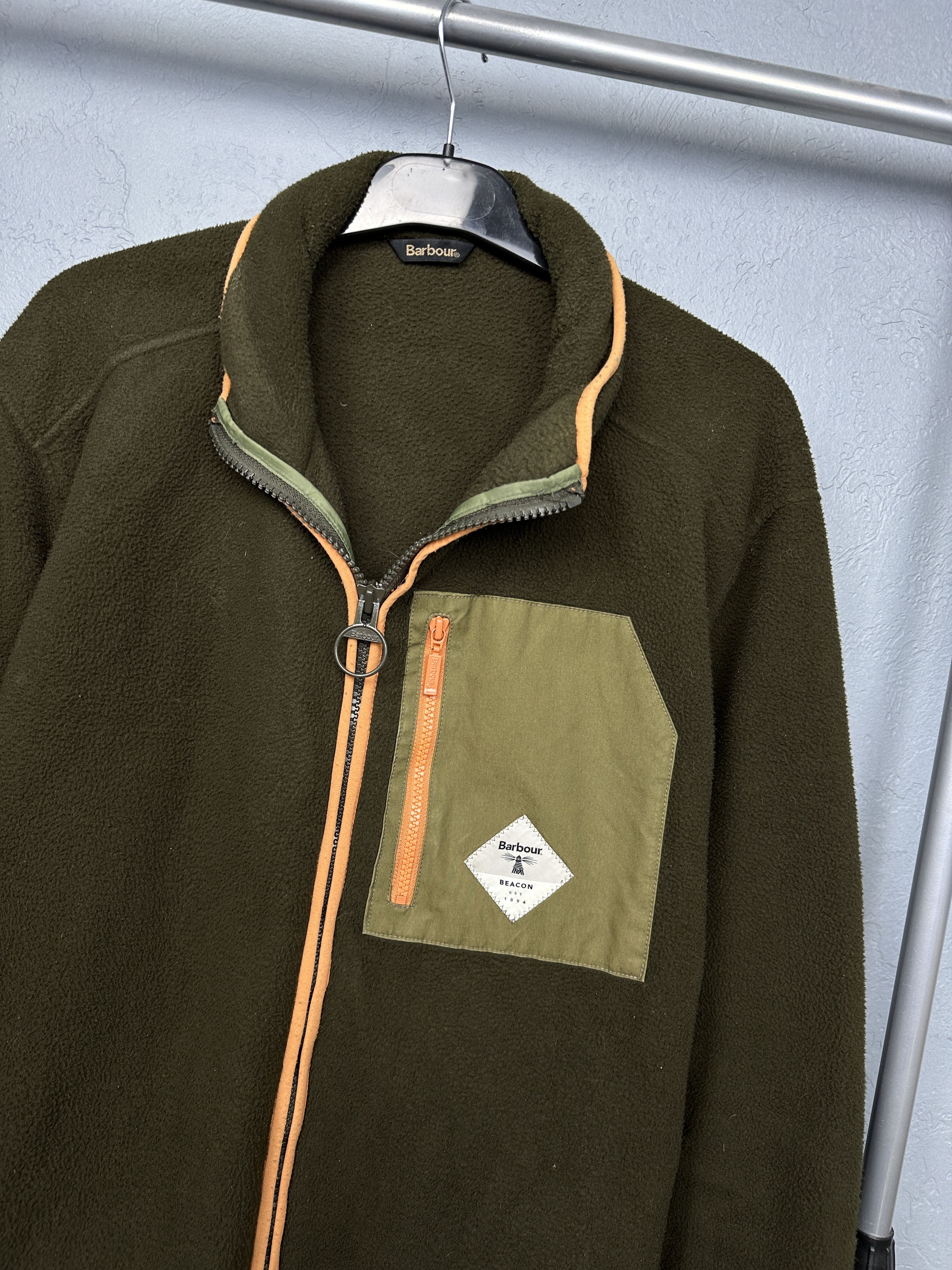 Barbour Barbour Beacon Egremont Full Zip Olive Fleece Jacket Size US XXL / EU 58 / 5 - 2 Thumbnail