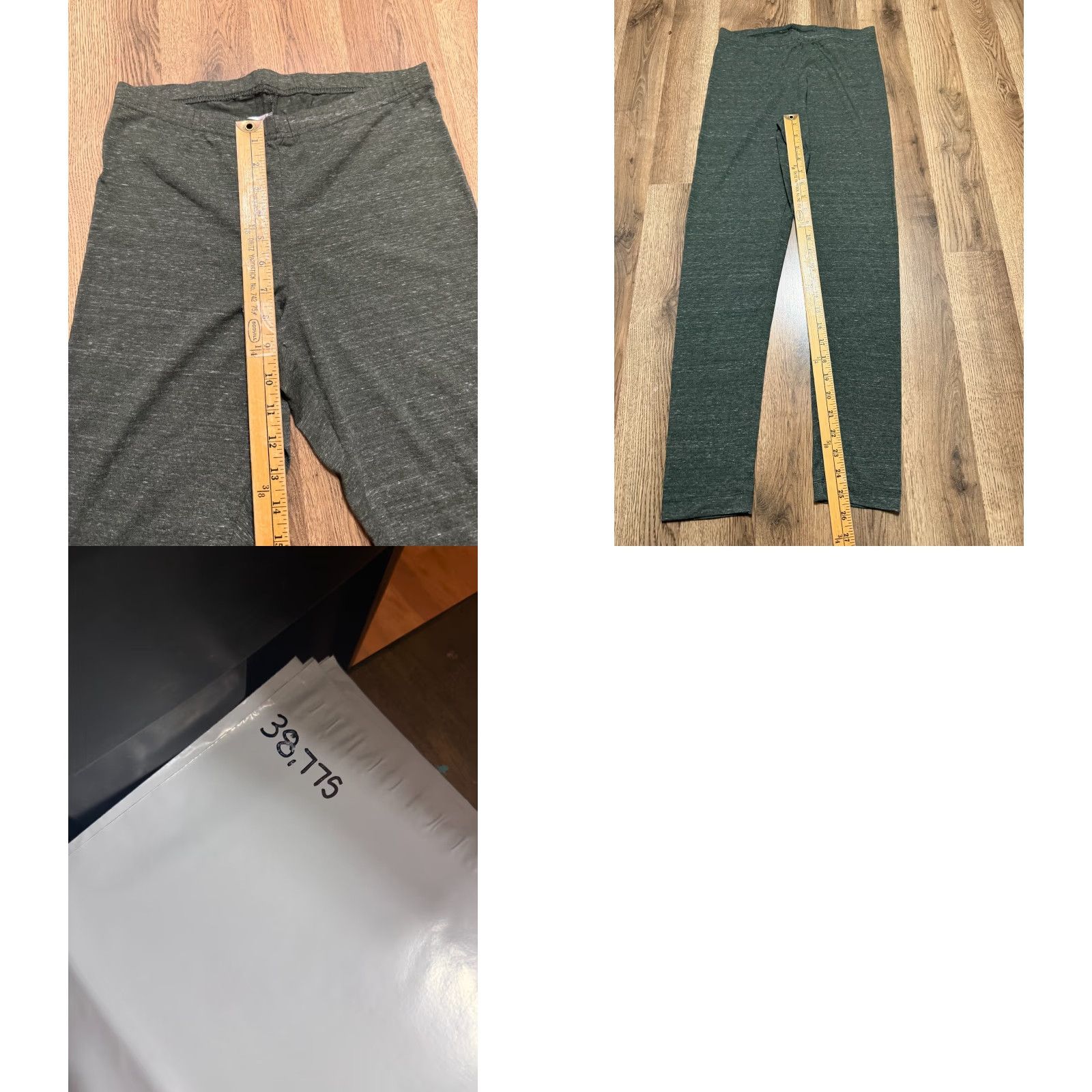 Old Navy Old Navy Leggings, Women's Medium, Green, Pull On, 36" Length, Casual, Regular, Ankle, Yoga, Pants Size 32" / US 10 / IT 46 - 8 Thumbnail