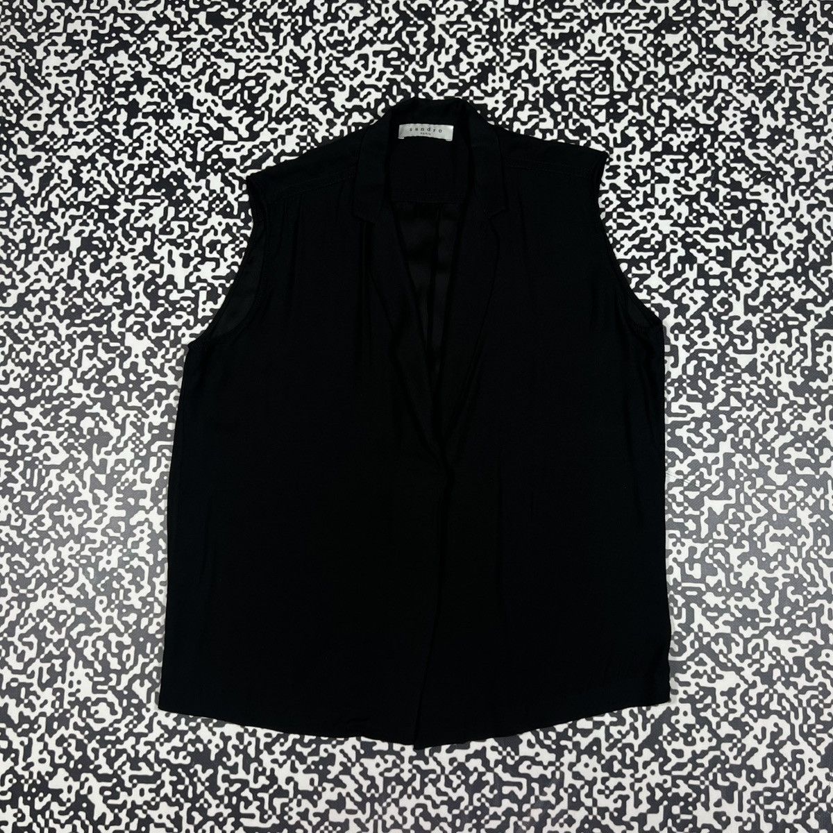 Sandro Sandro Viscose Blouses Vest Luxury Retro Casual Style Size M / US 6-8 / IT 42-44 - 2 Thumbnail
