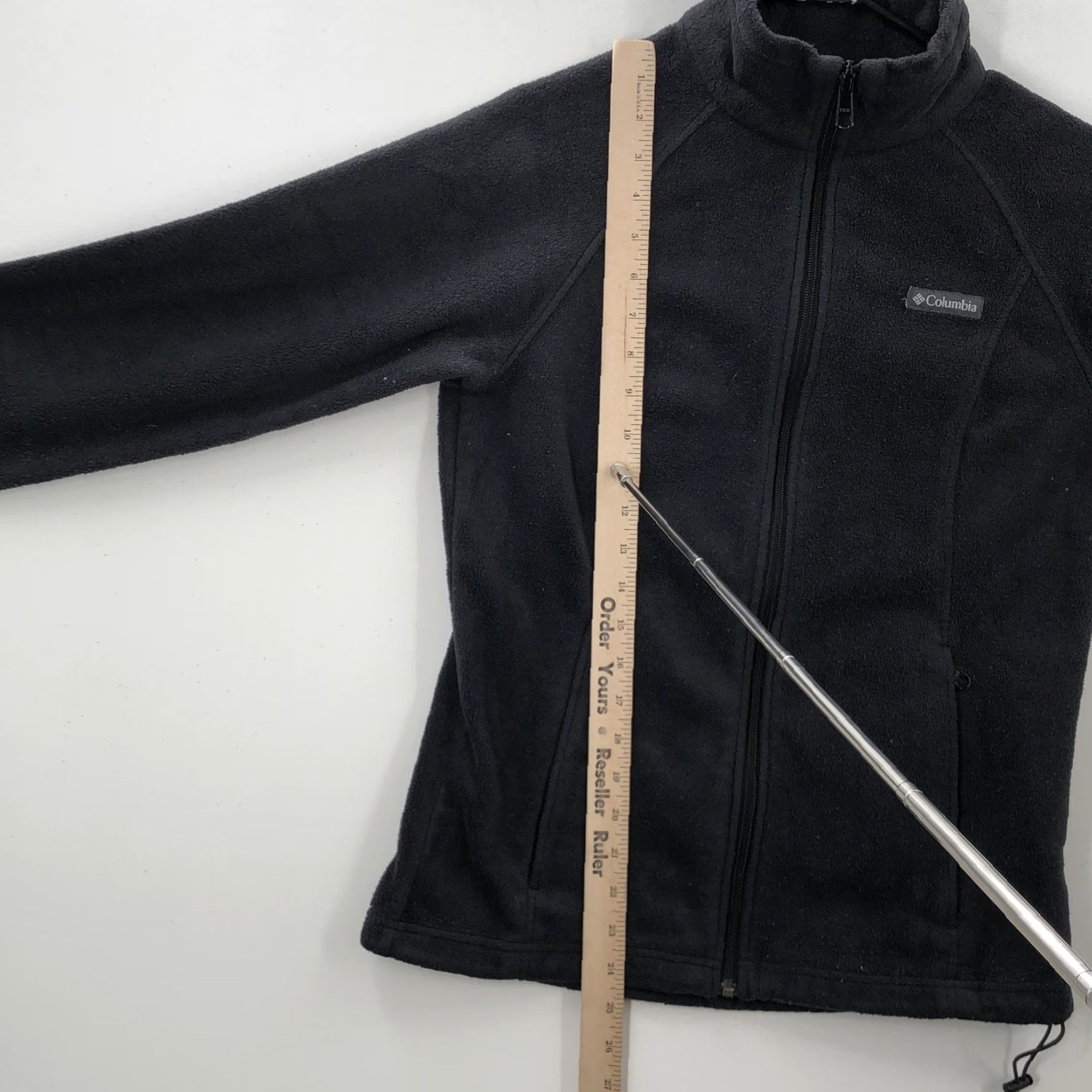 Vintage Columbia Jacket Mens Black Fleece Full Zip Front Pockets Size M Winter Outdoor Casual Regular Fit Middle Length Size US M / EU 48-50 / 2 - 3 Thumbnail