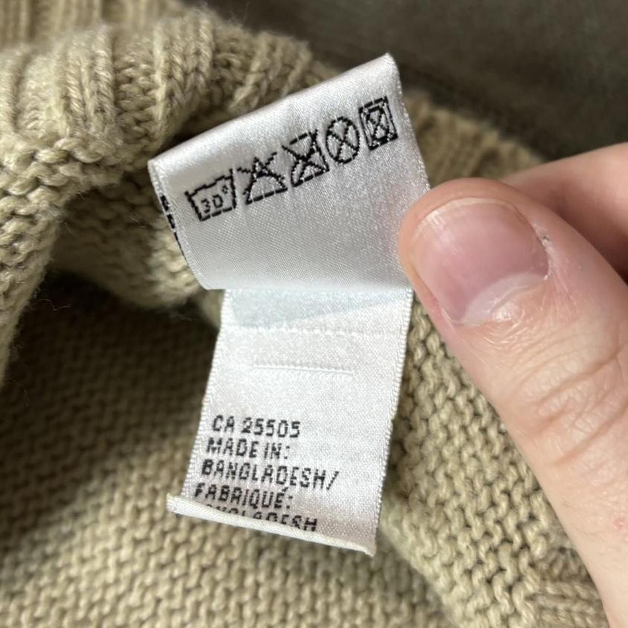 Vintage Vintage Y2K Beige Quarter Zip Turtleneck Knit Sweater - XL Size US XL / EU 56 / 4 - 5 Thumbnail
