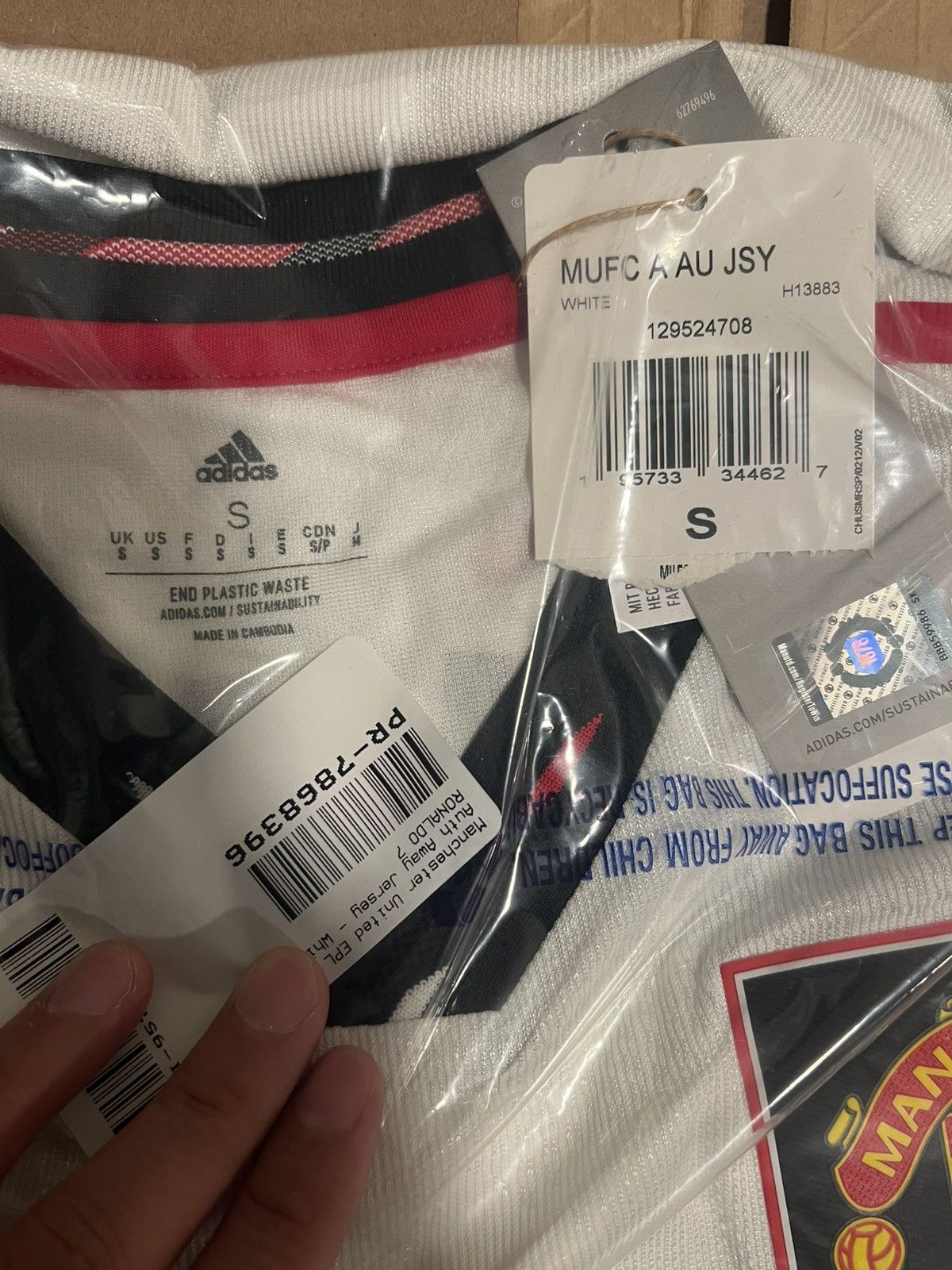 Adidas 2022/23 Manchester United Soccer Jersey Cristiano Ronaldo 7 Size US S / EU 44-46 / 1 - 1 Thumbnail