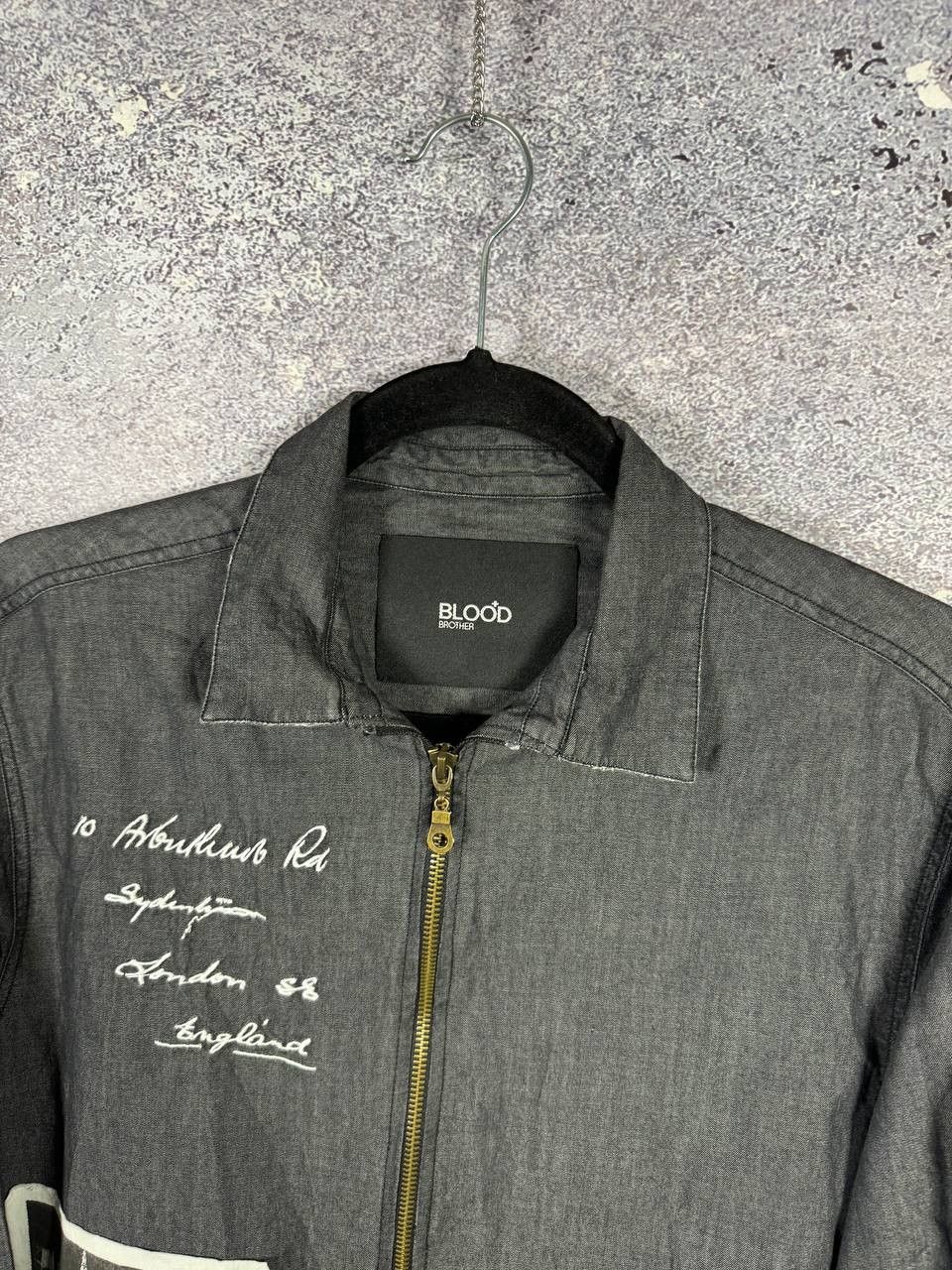 Blood Brother Blood Brother Patch Overshirt Gray Men's Shirt Large Size US L / EU 52-54 / 3 - 6 Thumbnail