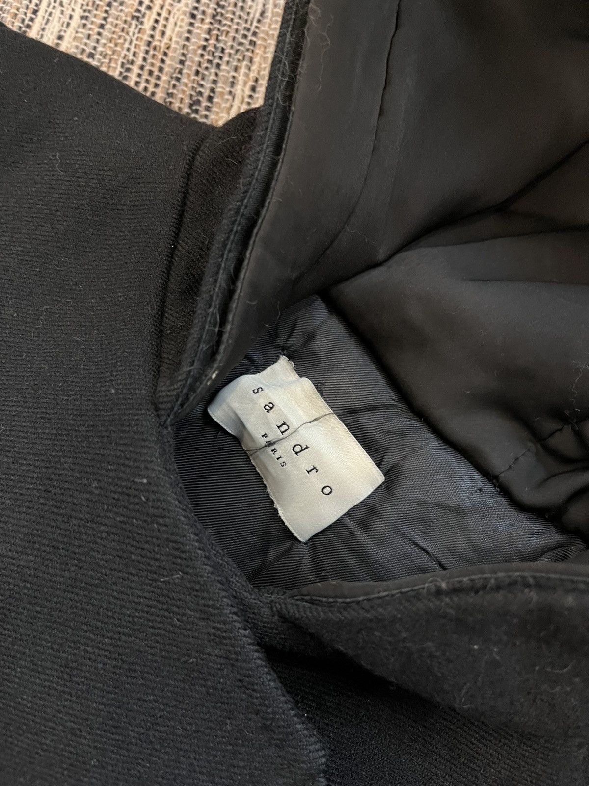 Sandro Sandro Wool Coat Black parka insulated luxury minimalistic Size XS / US 0-2 / IT 36-38 - 9 Thumbnail