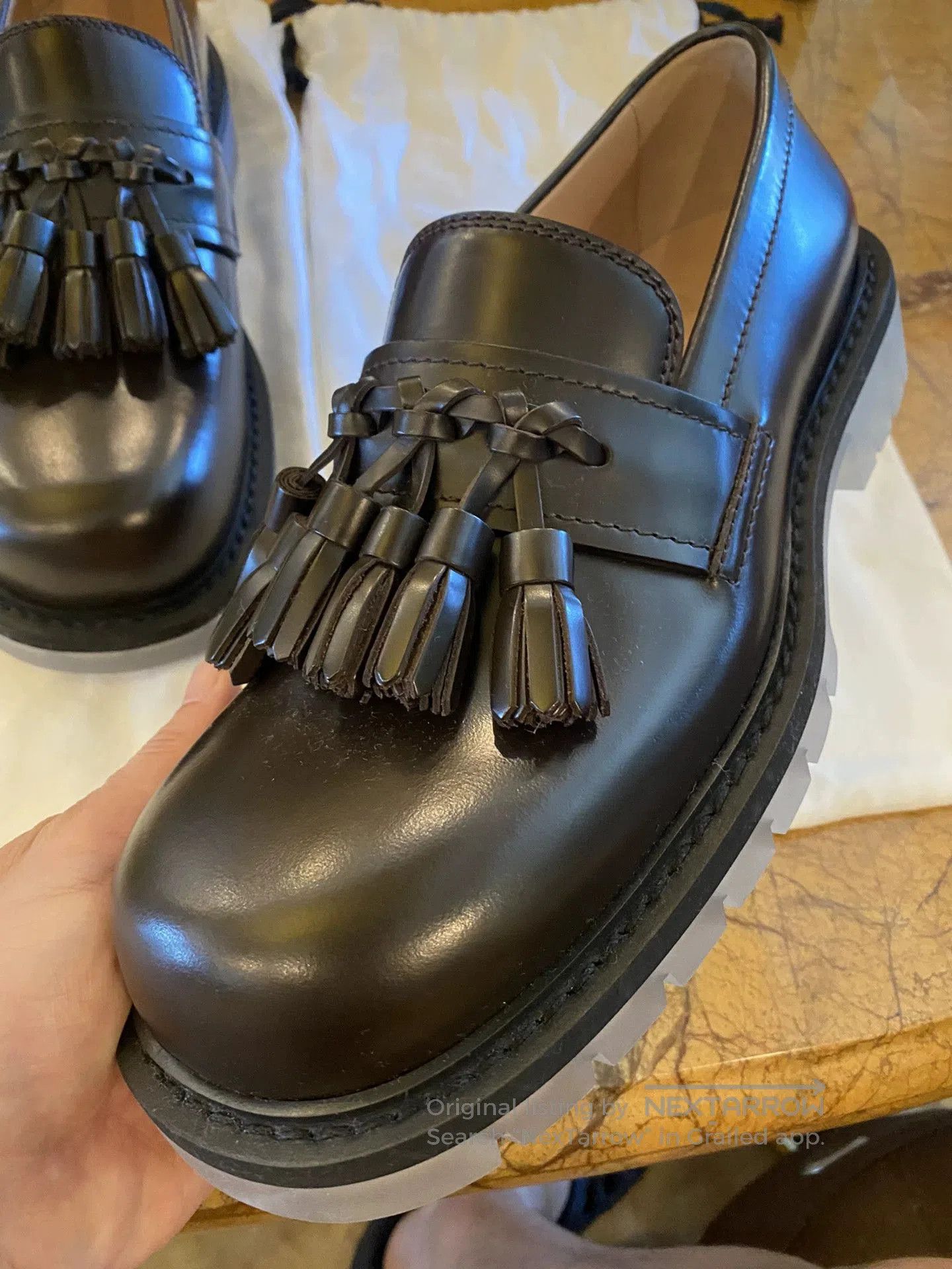 Bottega Veneta FINAL PRICE BV Stilt Platform Derby Clear Sole 43